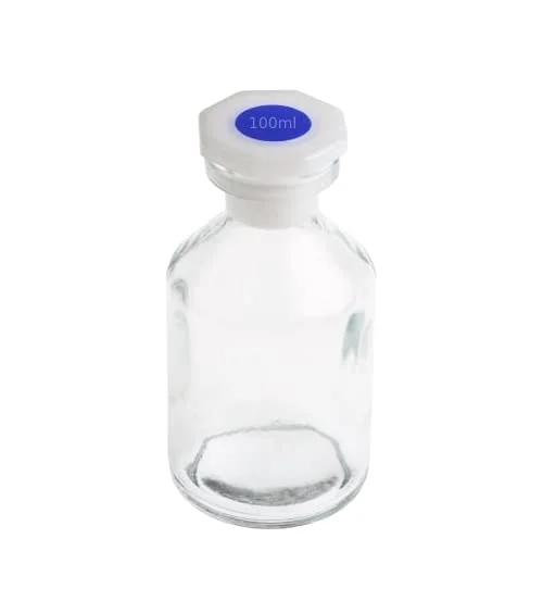 بطری آزمایشگاهی سنگین 100 میلی لیتری King Mariot Medical Equipments، ساخته شده از شیشه بوروسیلیکات 3.3 با کیفیت بالا، مناسب برای نگهداری مواد شیمیایی، زیست شناسی و آزمایشگاه بطری آزمایشگاهی سنگین 100 میلی لیتری King Mariot Medical Equipments، ساخته شده از شیشه بوروسیلیکات 3.3 با کیفیت بالا، مناسب برای نگهداری مواد شیمیایی، زیست شناسی و آزمایشگاه