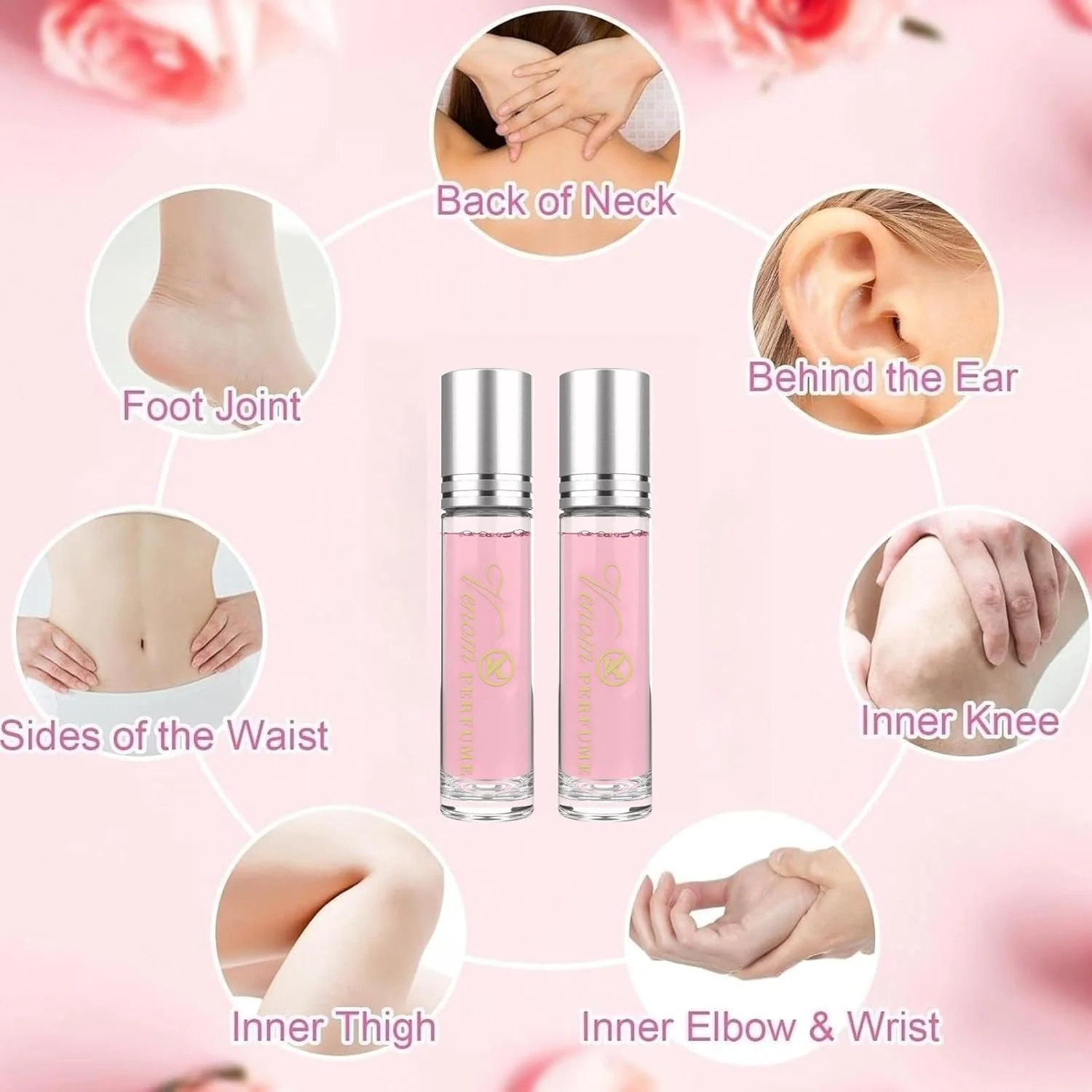 عطر فرمون زنانه ZhongShuang، 2 عدد، برای جذب مردان، عطر رولی 10 میلی لیتری زنانه با روغن ضروری فرمون، عطر ادکلن فرمون برای مردان و زنان