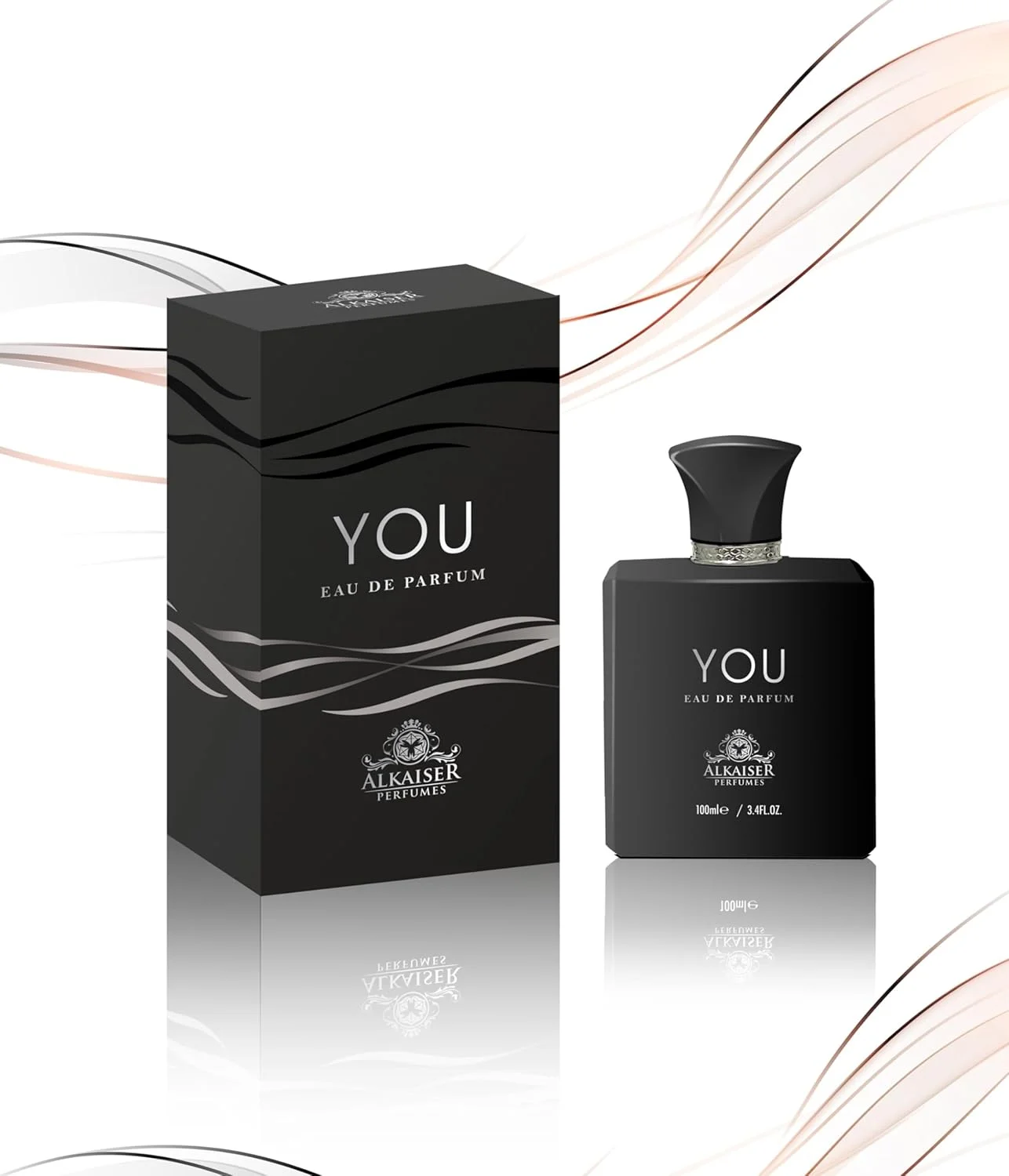 ادو پرفیوم YOU 100 میلی لیتر – ALKAISER PERFUMES – رایحه униsex امضا با مرکبات تازه، گل های لطیف و مشک وانیلی گرم – عطر ماندگار برای او و او – ساخت امارات متحده عربی