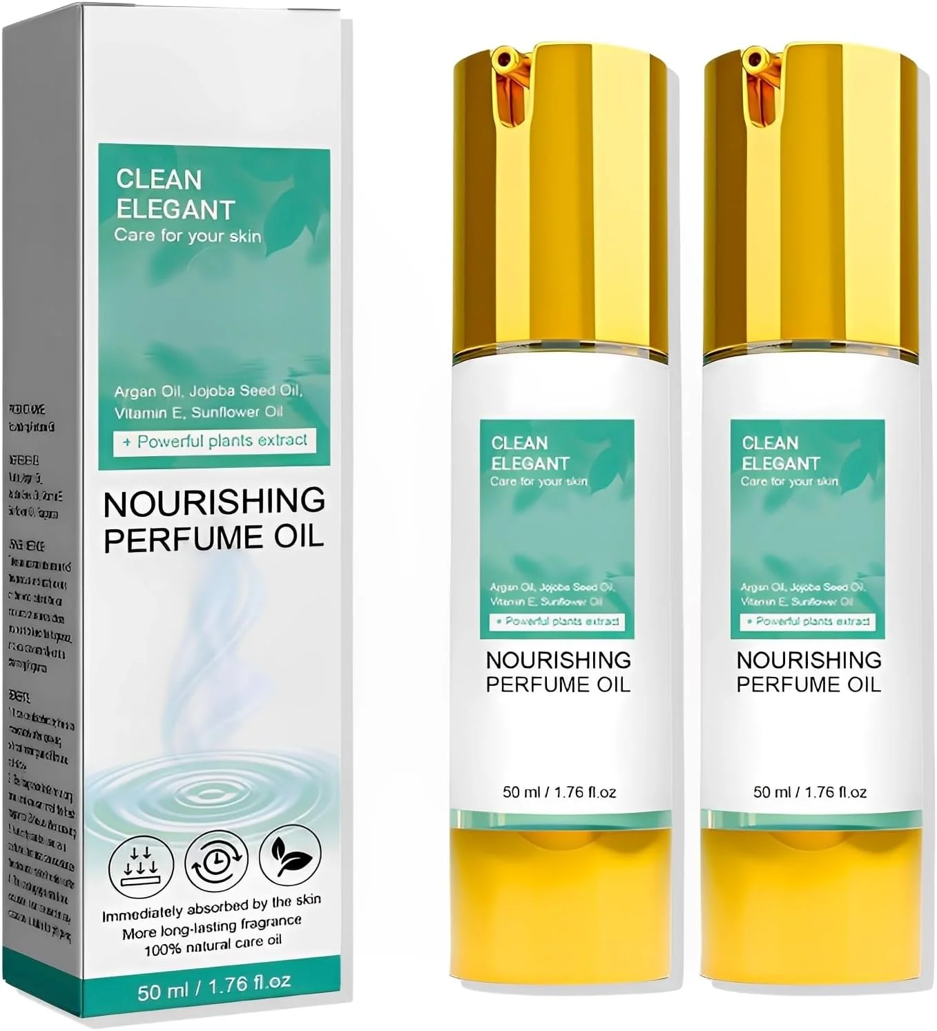 Ycaaeo بسته 2 عددی روغن عطر مغذی، روغن عطر با کمپلکس روغن مغذی، روغن عطر پاکیزه زنانه، روغن عطرهای مغذی برای زنان