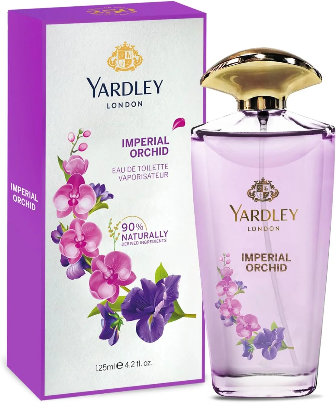 ادو تویلت زنانه یاردلی لندن مدل Imperial Orchid - حجم 125 میلی لیتر - رایحه لوکس گل ها