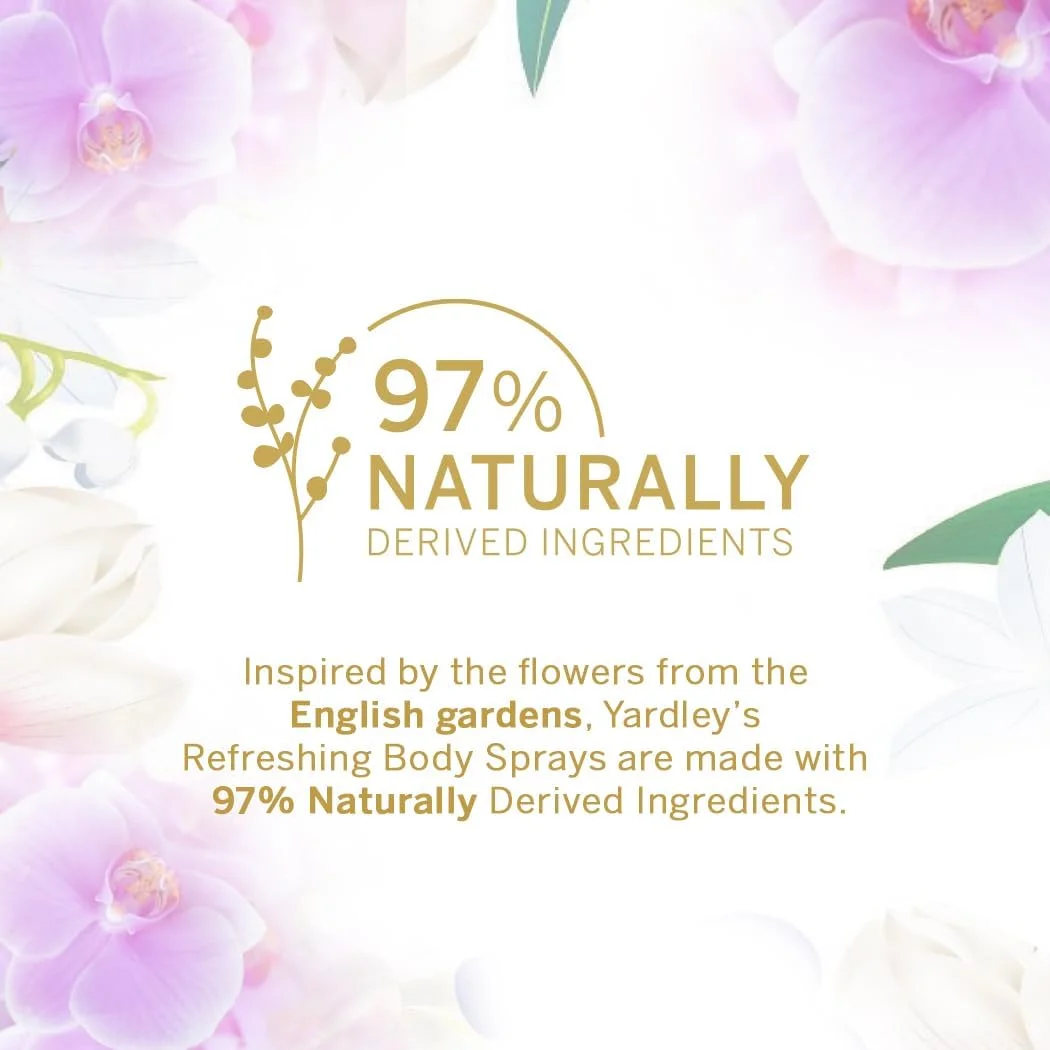 اسپری بدن زنانه یاردلی لندن مدل Imperial Orchid - 200 میلی لیتر، رایحه میوه ای و آبدار گلابی، ماندگاری طولانی و رایحه گلی تازه و ممتاز