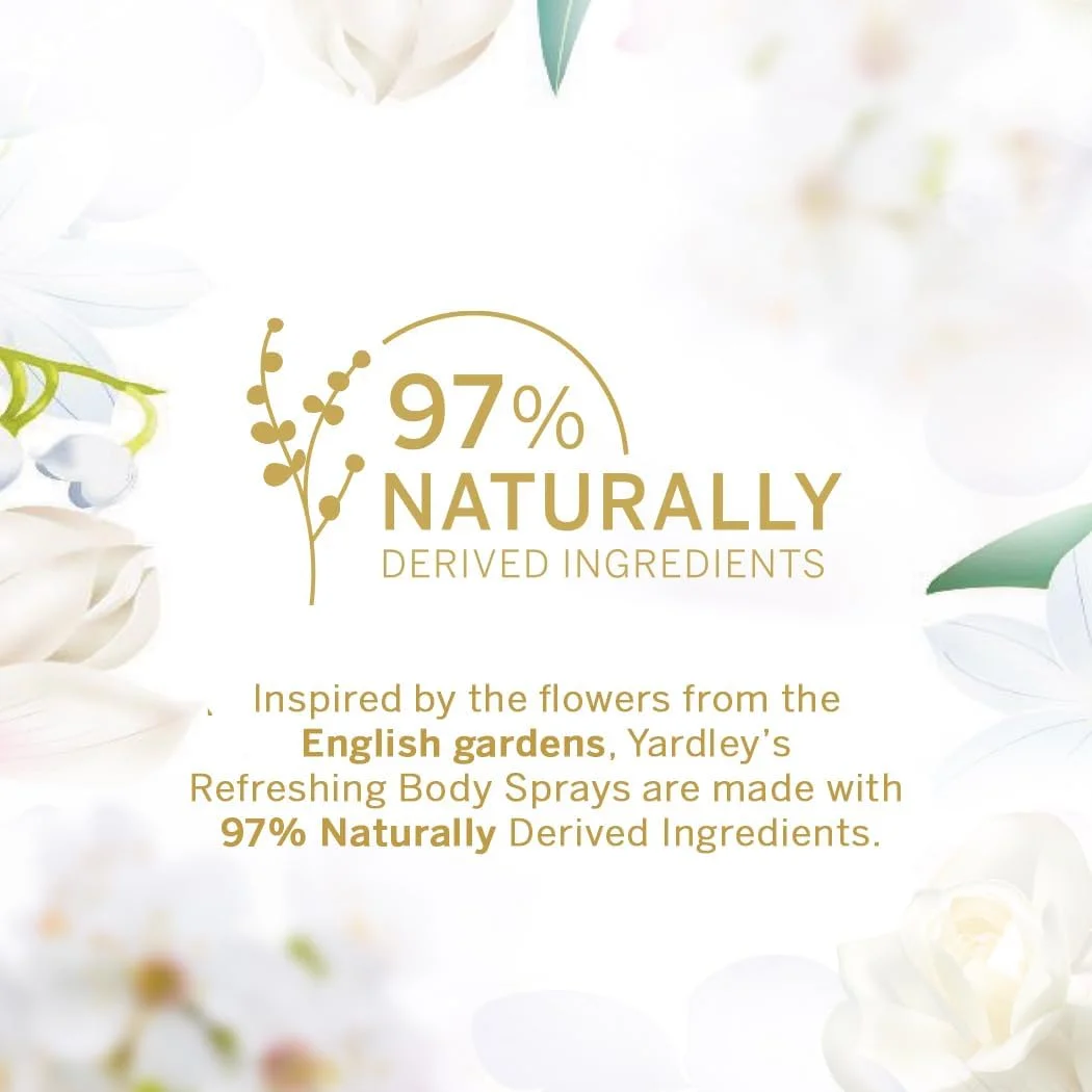 اسپری بدن زنانه یاردلی لندن مدل Imperial Jasmine - 200 میلی لیتر، رایحه گلی با عطر یاس و شکوفه پرتقال، رایحه ای پرانرژی و ماندگار