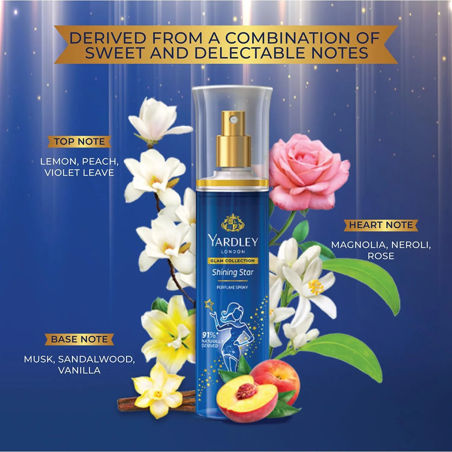 اسپری عطر ستاره درخشان گلام کالکشن یاردلی لندن - 135 میلی لیتر اسپری عطر ستاره درخشان گلام کالکشن یاردلی لندن - 135 میلی لیتر