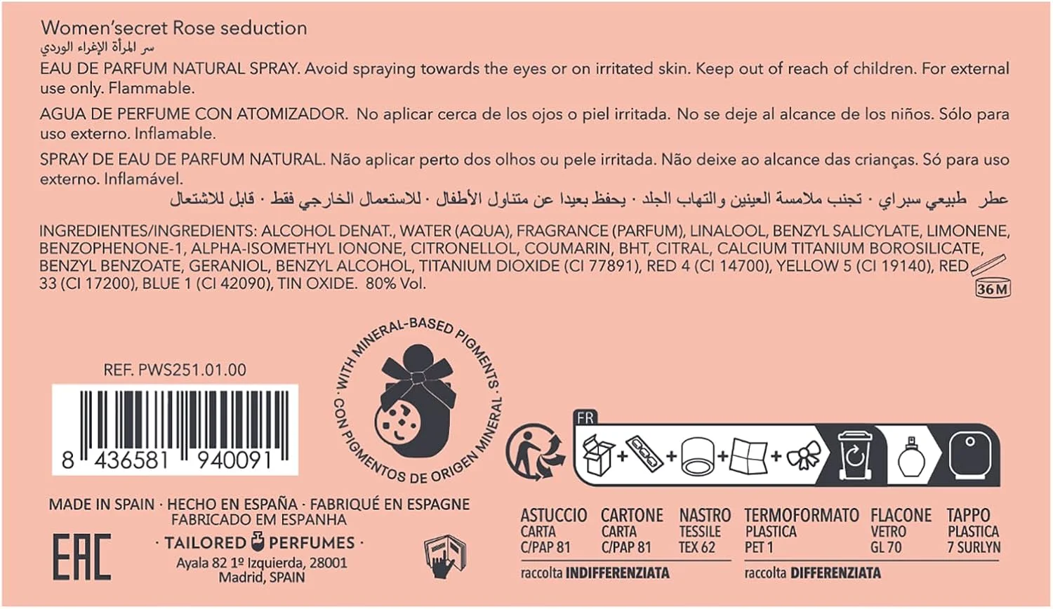 ادکلن زنانه Women'secret مدل Rose Seduction حجم 100 میل ادکلن زنانه Women'secret مدل Rose Seduction حجم 100 میل
