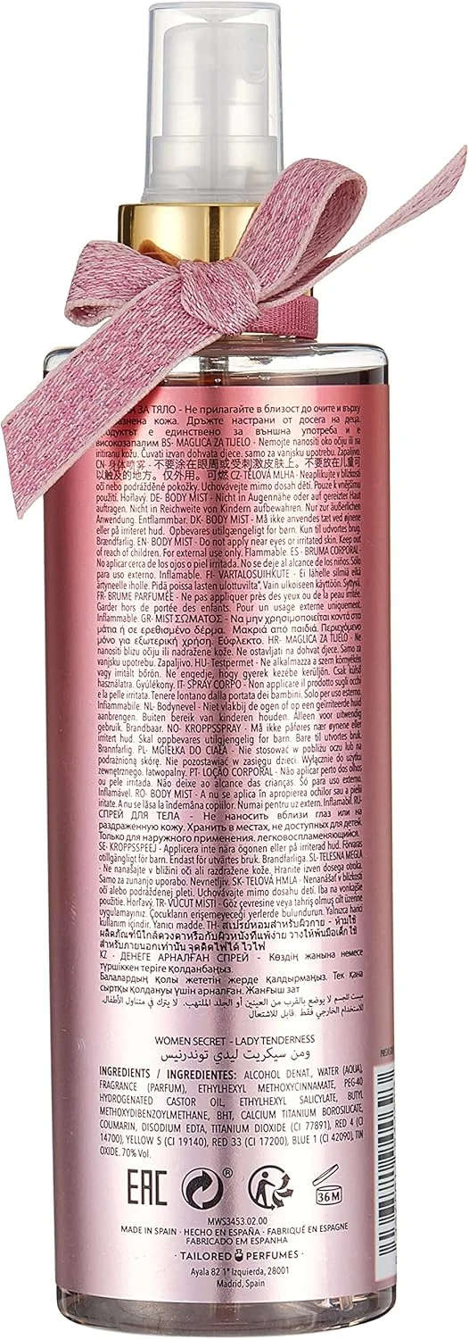 بادی میست زنانه Women'secret مدل Lady Tenderness حجم 250 میلی لیتر