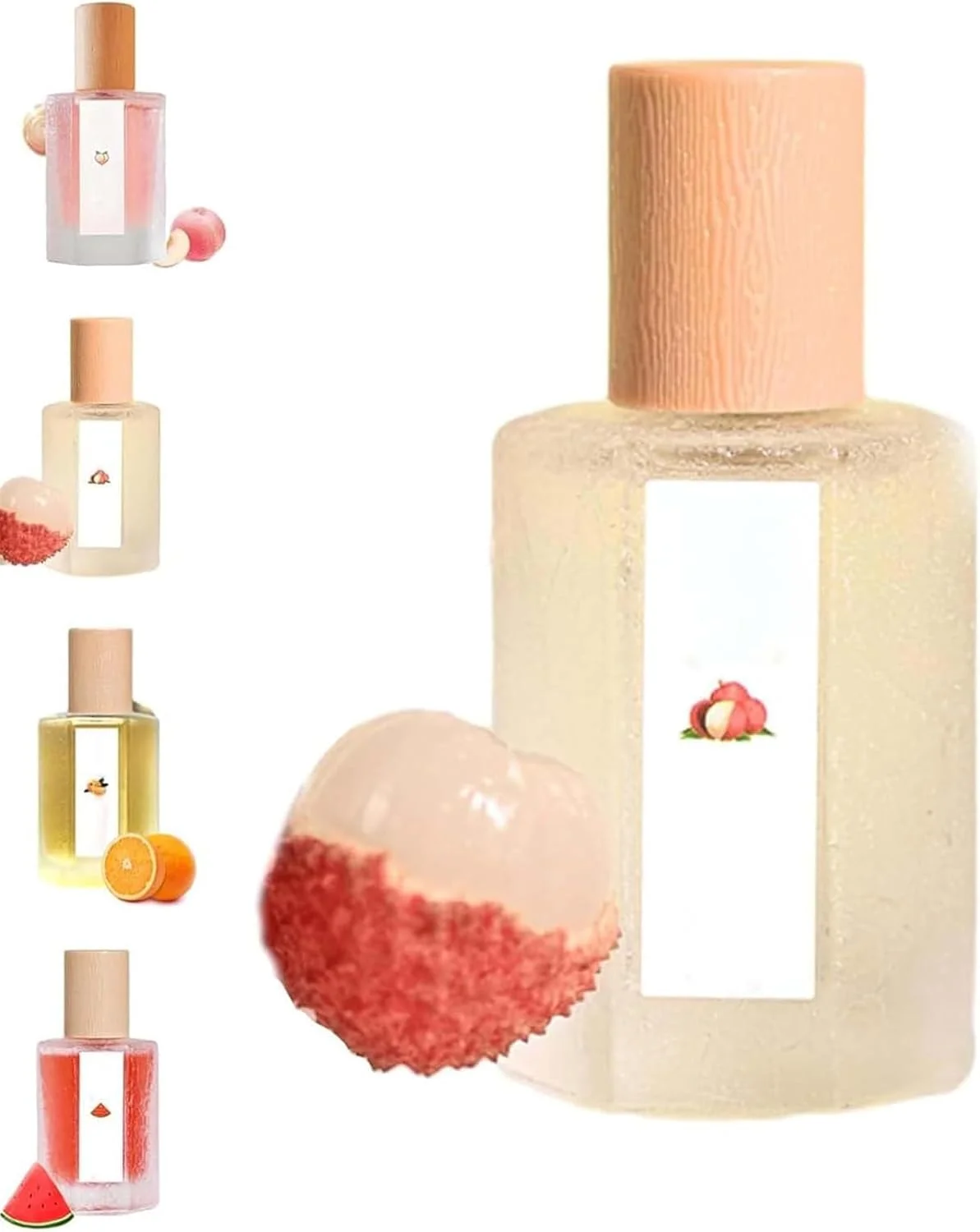 اسپری خوشبو کننده با رایحه هلو/هندوانه/پرتقال، مجموعه عطرهای میوه ای زنانه، عطر Smoky Pea-ch، عطرهای میوه ای گلی با طراوت و ماندگاری طولانی برای زنان (لیچی)