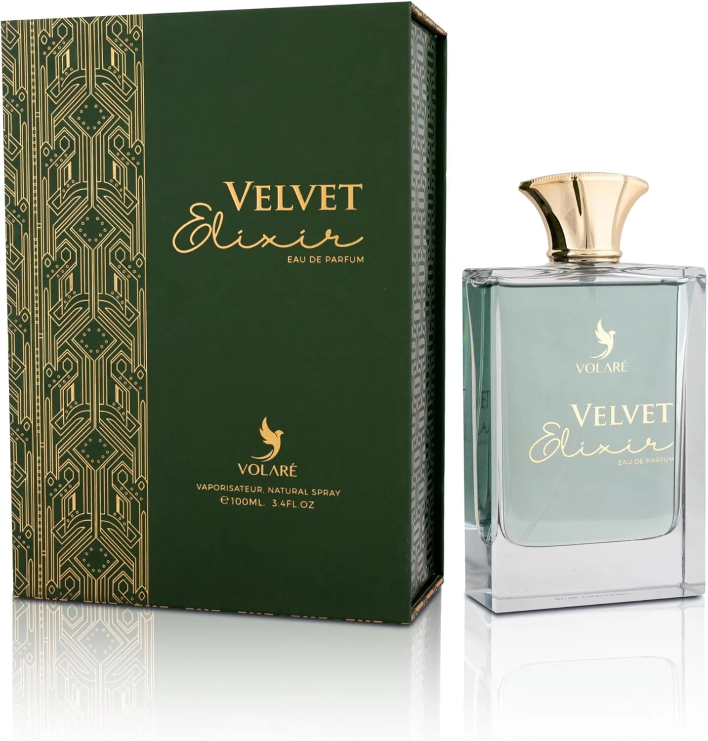 Volare, عطر ادو پرفیوم Velvet Elixir زنانه - 100 میلی لیتر | رایحه ای ظریف، میوه ای و چوبی