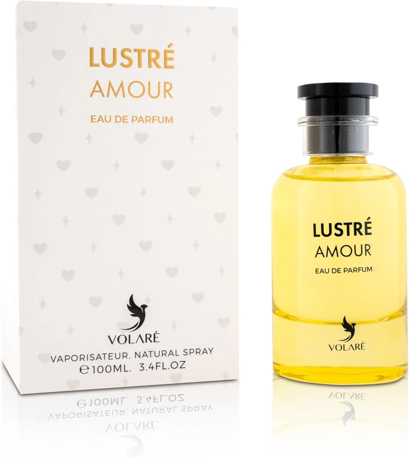 Volare, Lustre Amour، ادو پرفیوم زنانه - 100 میلی لیتر | رایحه گلی و چوبی ظریف