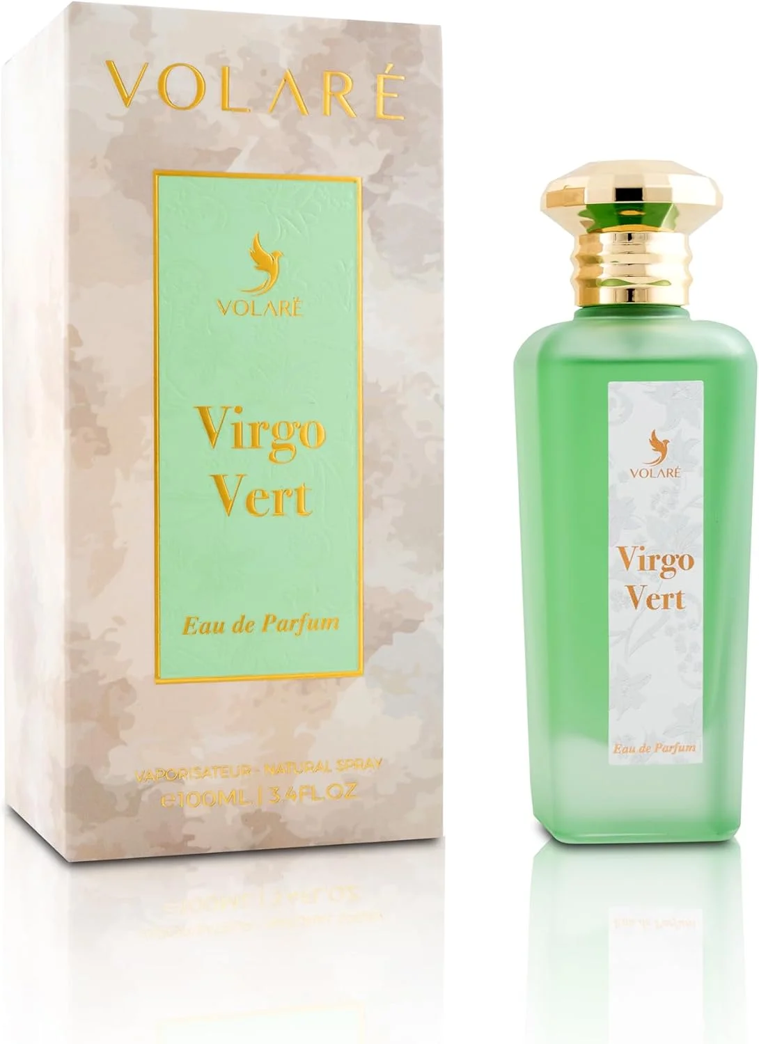 ادکلن زنانه ولاره ویرگو ورت Volaré Virgo Vert، ادو پرفیوم 100 میلی لیتر | رایحه ای تازه، تند و گلی برای بانوان
