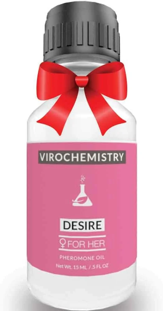 فرومون زنانه ویروشیمی (DESIRE) - روغن عطر بدن ارگانیک فوق العاده قوی و ظریف 15 میلی لیتر کنسانتره [فرومون های درجه انسانی برای جذب مردان]