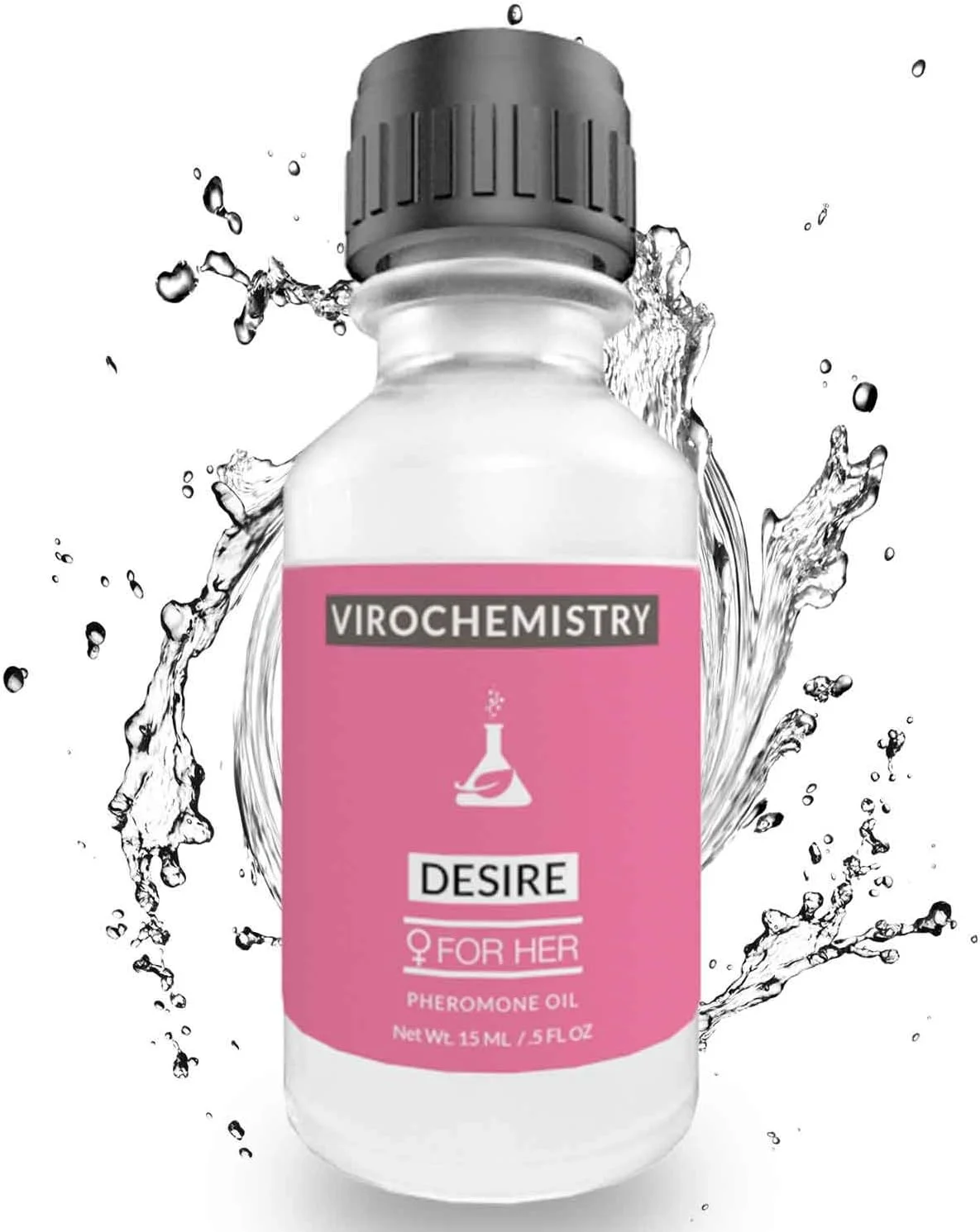 فرومون زنانه ویروشیمی (DESIRE) - روغن عطر بدن ارگانیک فوق العاده قوی و ظریف 15 میلی لیتر کنسانتره [فرومون های درجه انسانی برای جذب مردان]