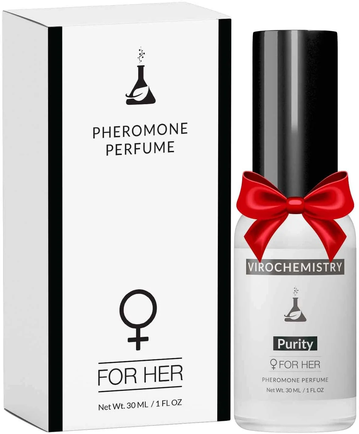 ویروکمیستری AllureGeek فرمون زنانه (خلوص) - عطر بدن ارگانیک با قدرت فوق العاده و ظریف (اسپری 1 اونس مایع) (فرمون های درجه انسانی برای جذب مردان)