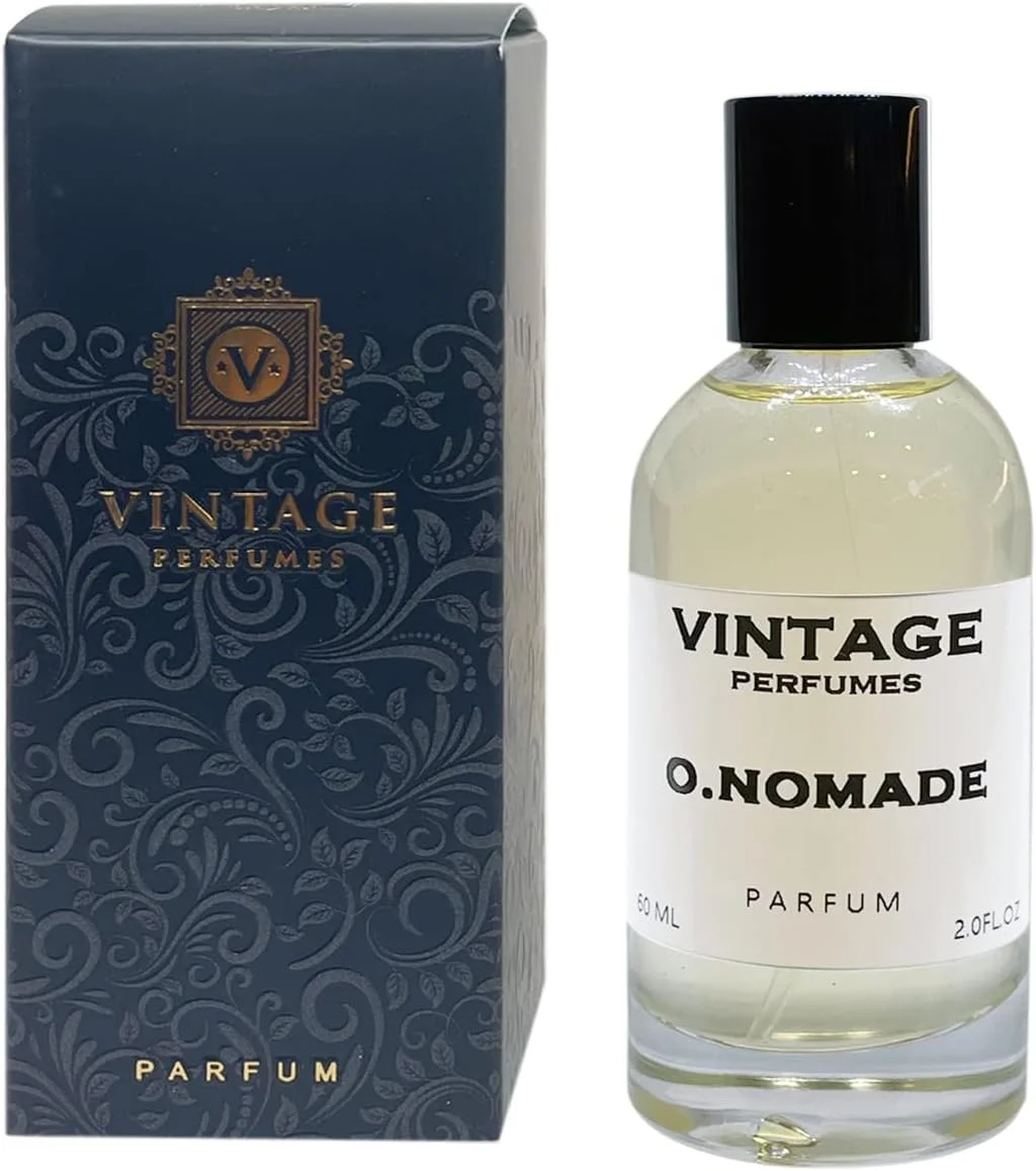 ادو پرفیوم مردانه و زنانه O.NOMADE با رایحه کهربا و چوب از Vintage Perfumes (حجم 50 میلی لیتر)
