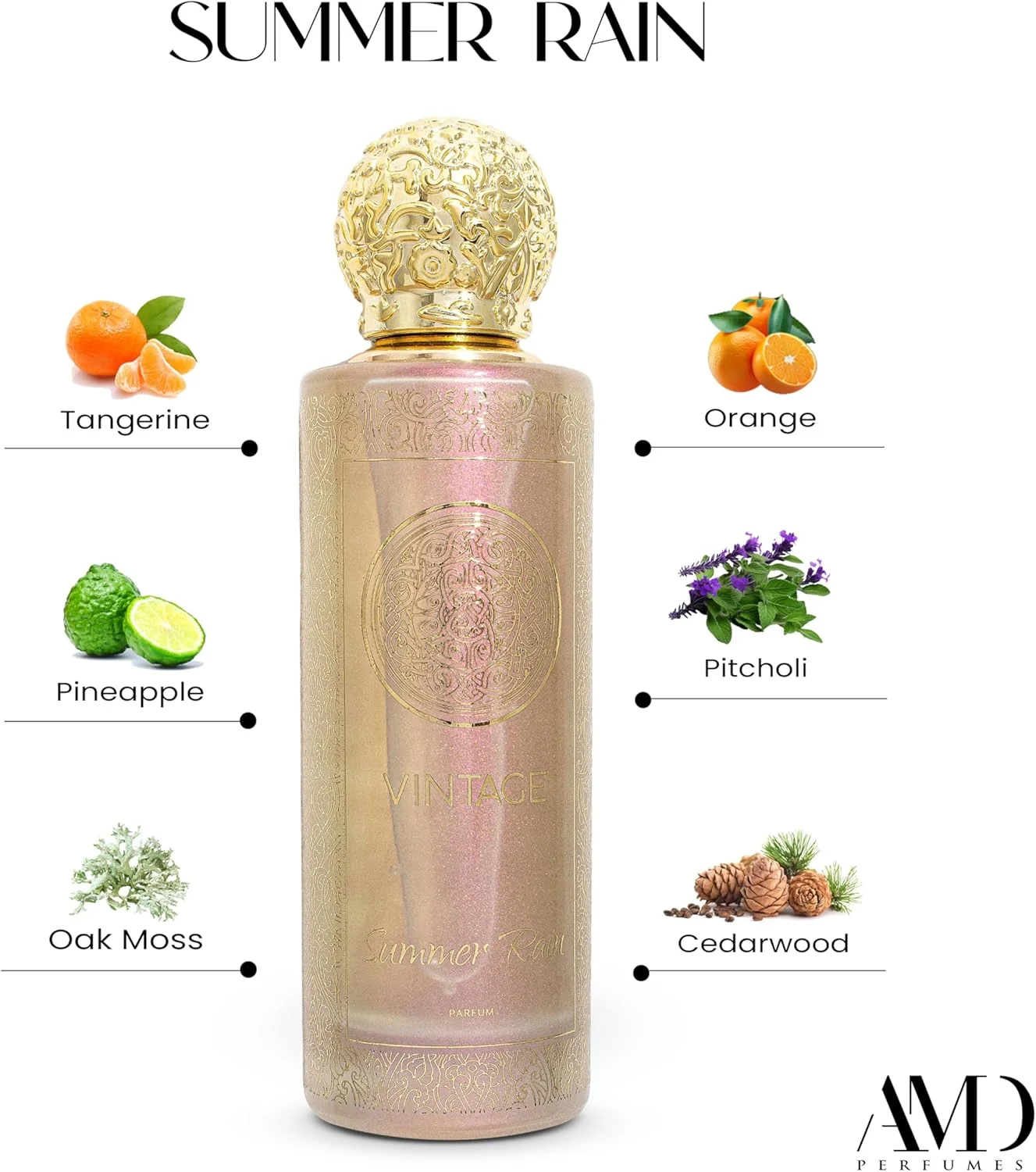 عطر زنانه Vintage By AMD Perfumes مدل Summer Rain - بهترین هدیه برای زنان - عطرهای منحصر به فرد زنانه ادو پرفیوم EDP 100ml عطر زنانه Vintage By AMD Perfumes مدل Summer Rain - بهترین هدیه برای زنان - عطرهای منحصر به فرد زنانه ادو پرفیوم EDP 100ml