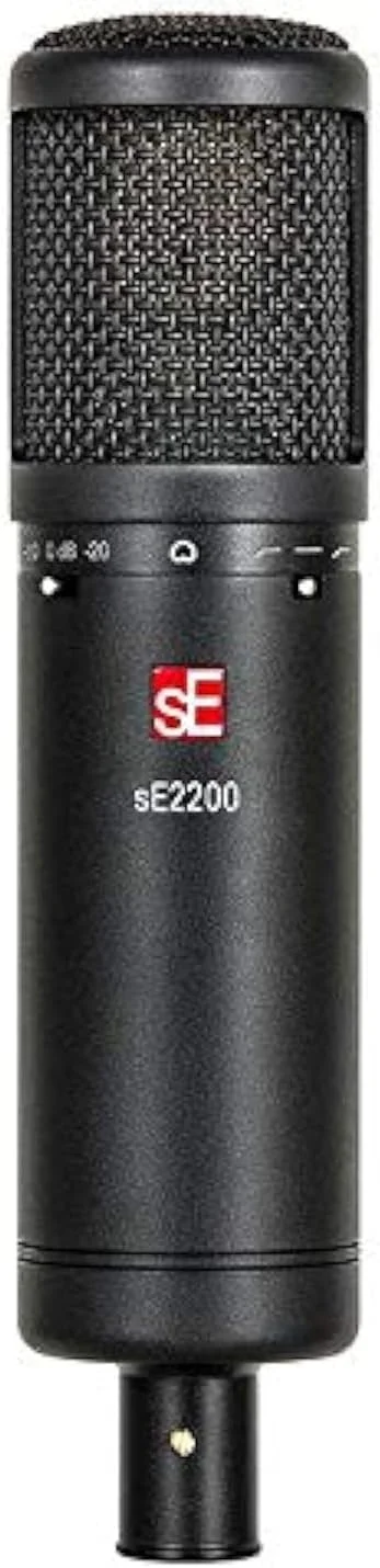 میکروفون کاندنسر کاردیوید دیافراگم بزرگ SE Electronics SE2200، مشکی