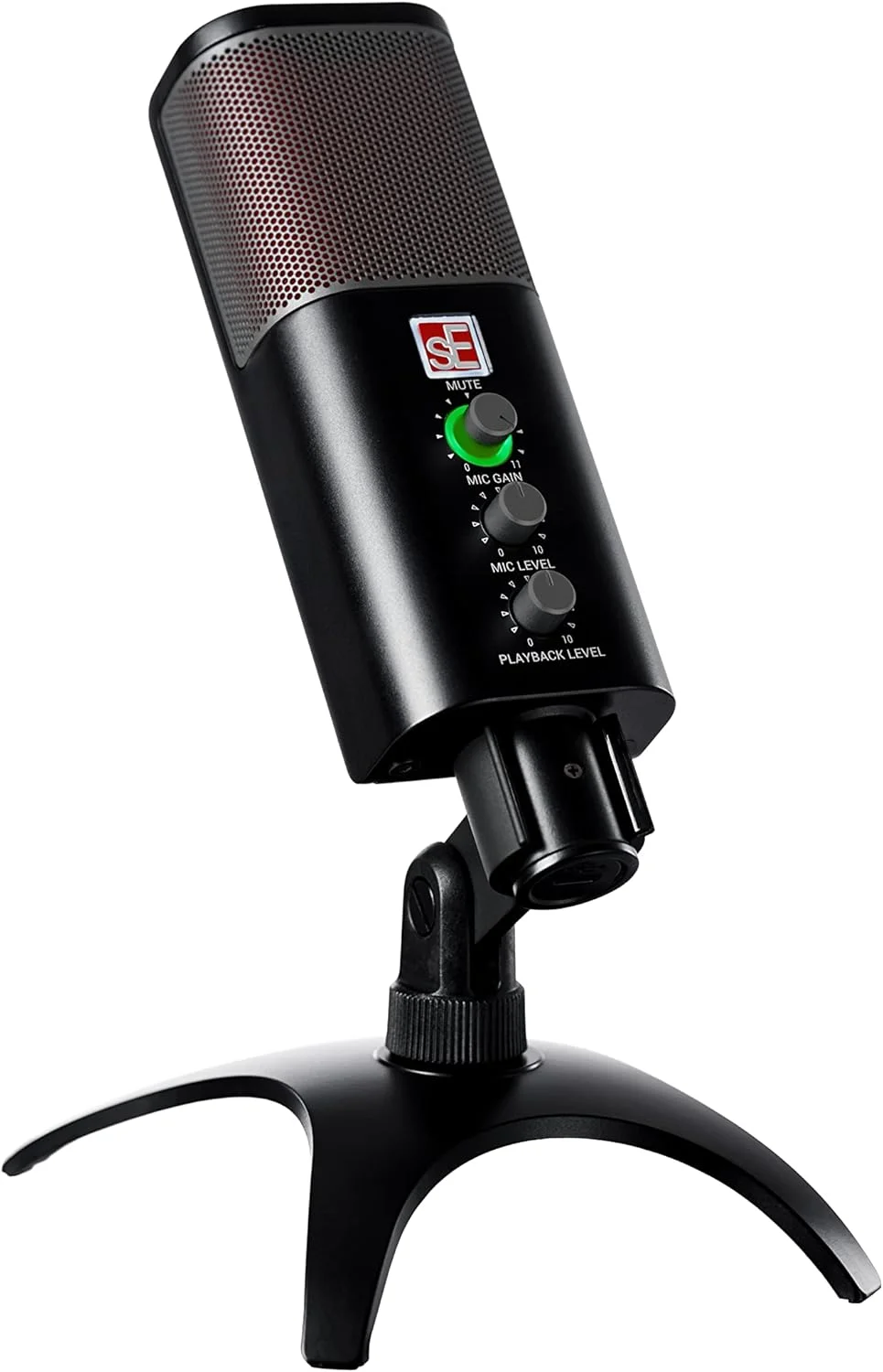 میکروفون کاندنسر USB پریمیوم SE Electronics Neom 24 بیت/192 کیلوهرتز با کنترل میکس و خروجی هدفون - میکروفون کاندنسر کاردیوئید USB با قابلیت اتصال و پخش آسان - سازگار با دستگاه های دسکتاپ و موبایل
