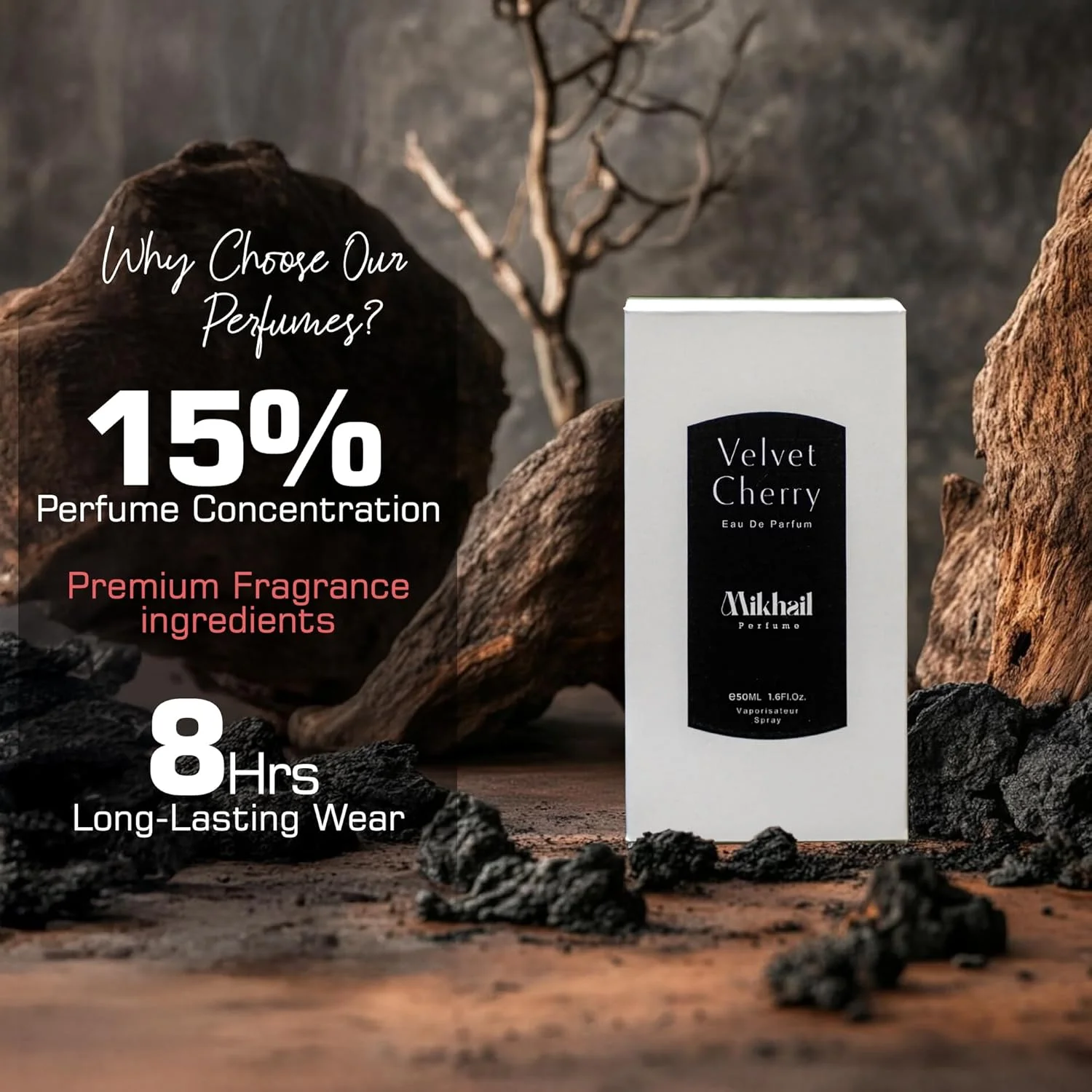 ادو پرفیوم زنانه Velvet Cherry - عطر نیش ماندگار با رایحه گیلاس سیاه، بادام، رز و دانه تونکا - رایحه گرم میوه ای گلی - عطر لوکس - 50 میلی لیتر ادو پرفیوم زنانه Velvet Cherry - عطر نیش ماندگار با رایحه گیلاس سیاه، بادام، رز و دانه تونکا - رایحه گرم میوه ای گلی - عطر لوکس - 50 میلی لیتر