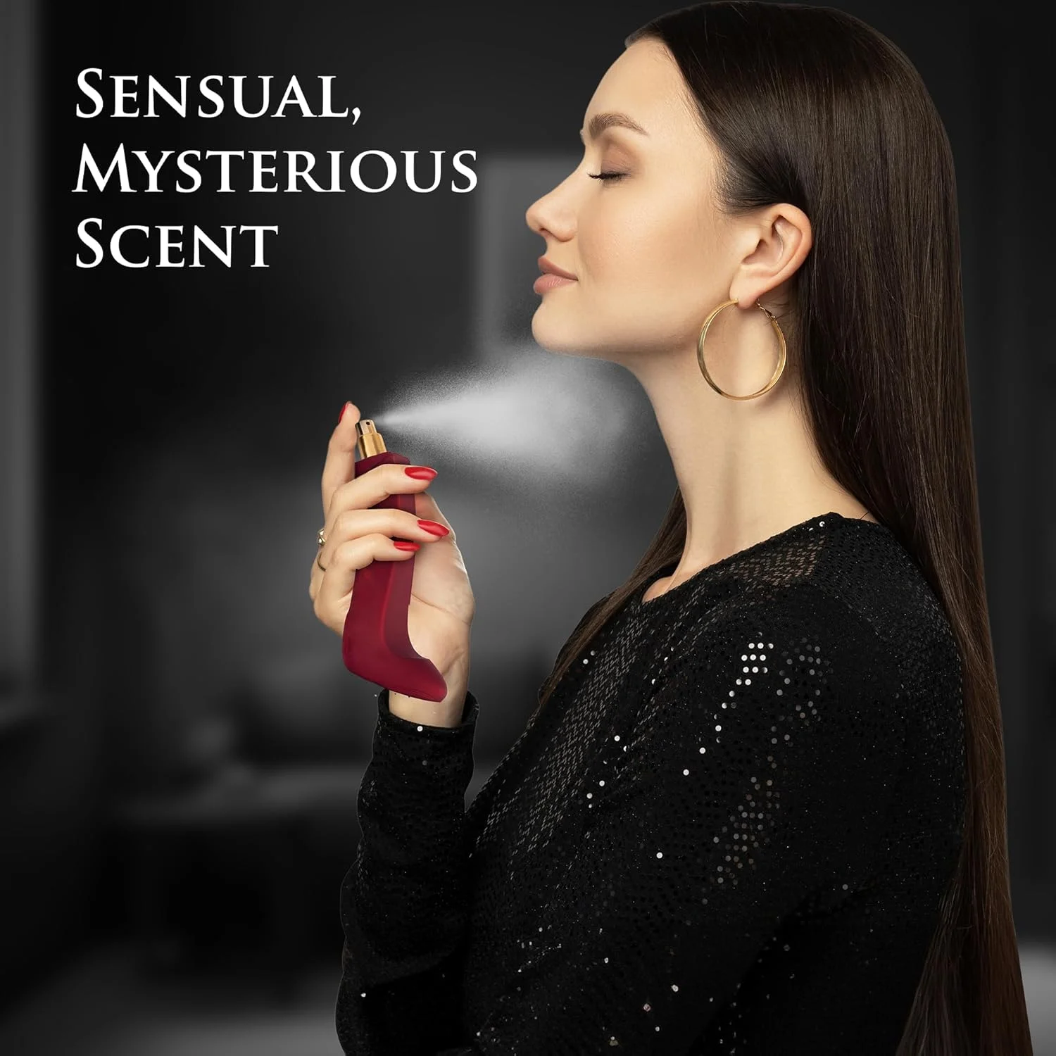 ادکلن زنانه Bad Girl Velvet با رایحه شیرین، گرم و پودری - ترکیبی از دانه تونکا، وانیل و پرالین - بدون پارابن، وگان و بدون تست حیوانی - بطری شیک 100 میلی لیتری