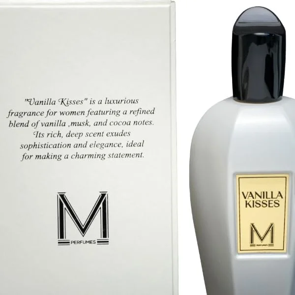 ادو پرفیوم زنانه Vanilla Kisses حجم 100 میلی لیتر - رایحه لوکس وانیل، مشک و کاکائو ادو پرفیوم زنانه Vanilla Kisses حجم 100 میلی لیتر - رایحه لوکس وانیل، مشک و کاکائو
