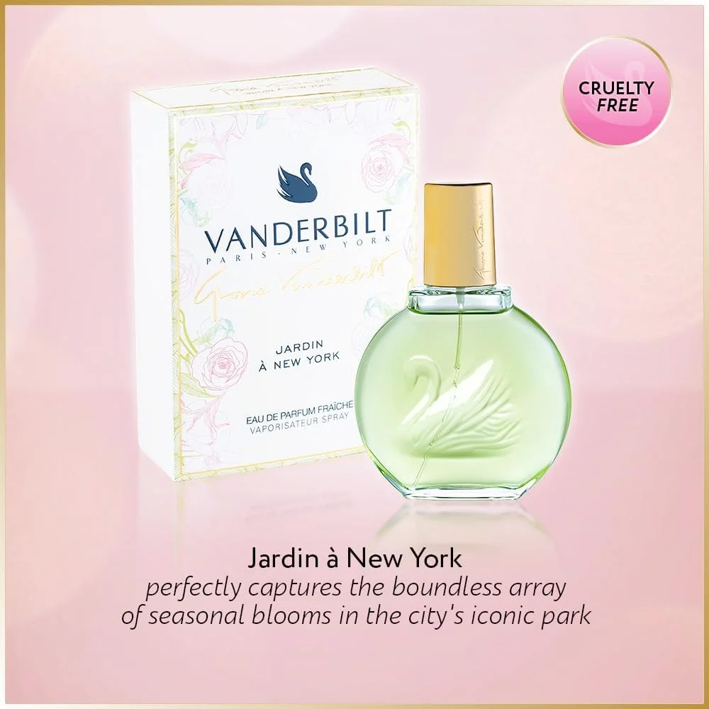 ادکلن زنانه گلوریا وندربیلت Jardin A New York ادو پرفیوم فرش اسپری 100 میل ادکلن زنانه گلوریا وندربیلت Jardin A New York ادو پرفیوم فرش اسپری 100 میل