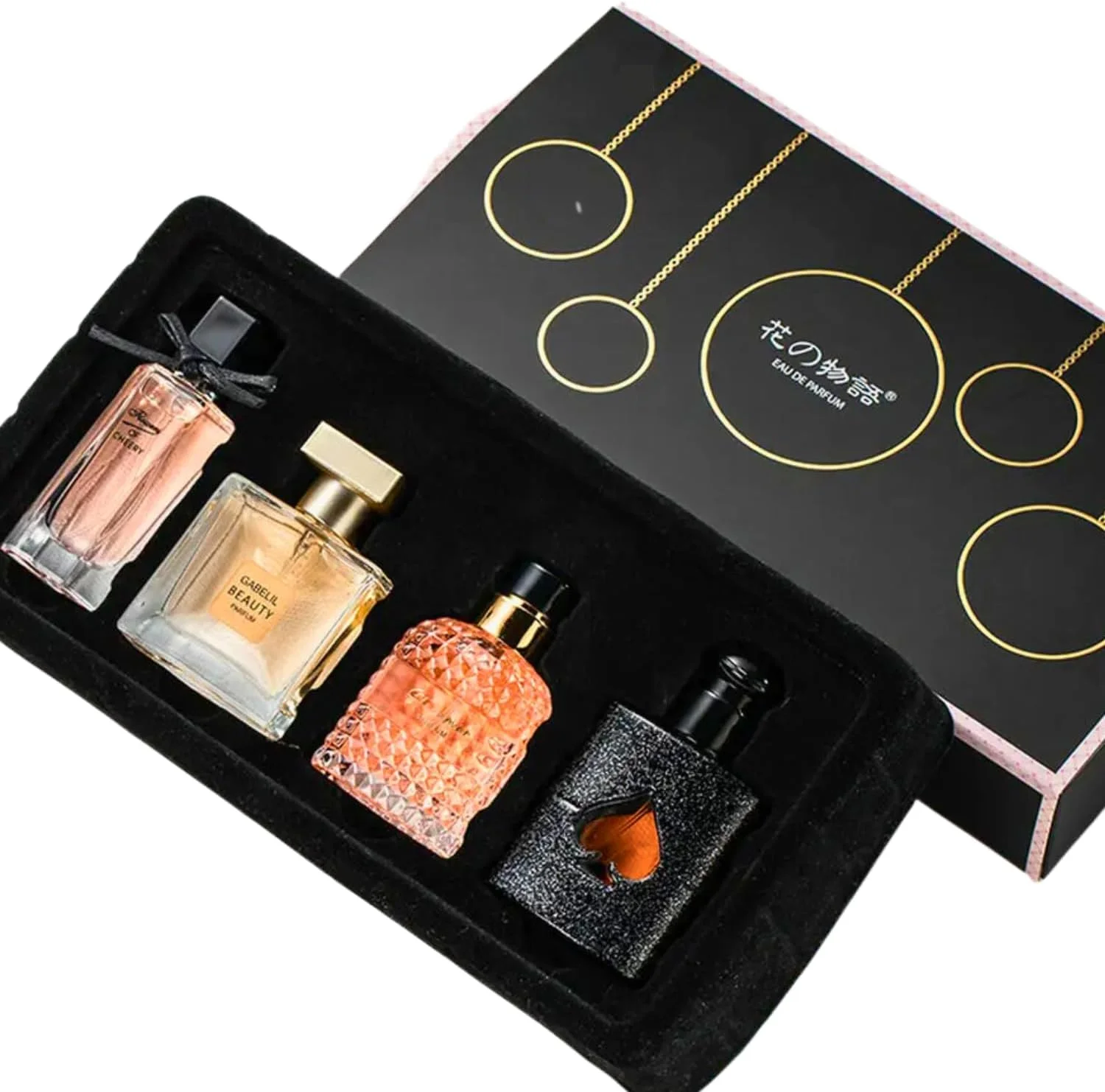 ست هدیه عطر زنانه، ست 4 عددی عطر هدیه ولنتاین برای او، رایحه معطر گلی تازه و ماندگار، ست عطر زنانه برای قرار ملاقات، تولد، هدیه به دوست دختر، ادو پرفیوم زنانه