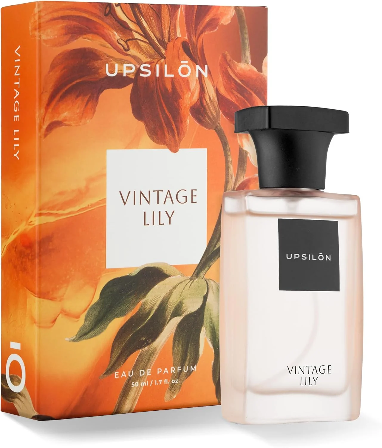 ادو پرفیوم زنانه یوپسیلون مدل Vintage Lily | عطر ممتاز با ماندگاری طولانی، رایحه ای تازه و قوی، اسپری عطر لوکس مناسب سفر | عطر زنانه | رایحه ادو پرفیوم | 50 میلی لیتر - بسته 1 عددی