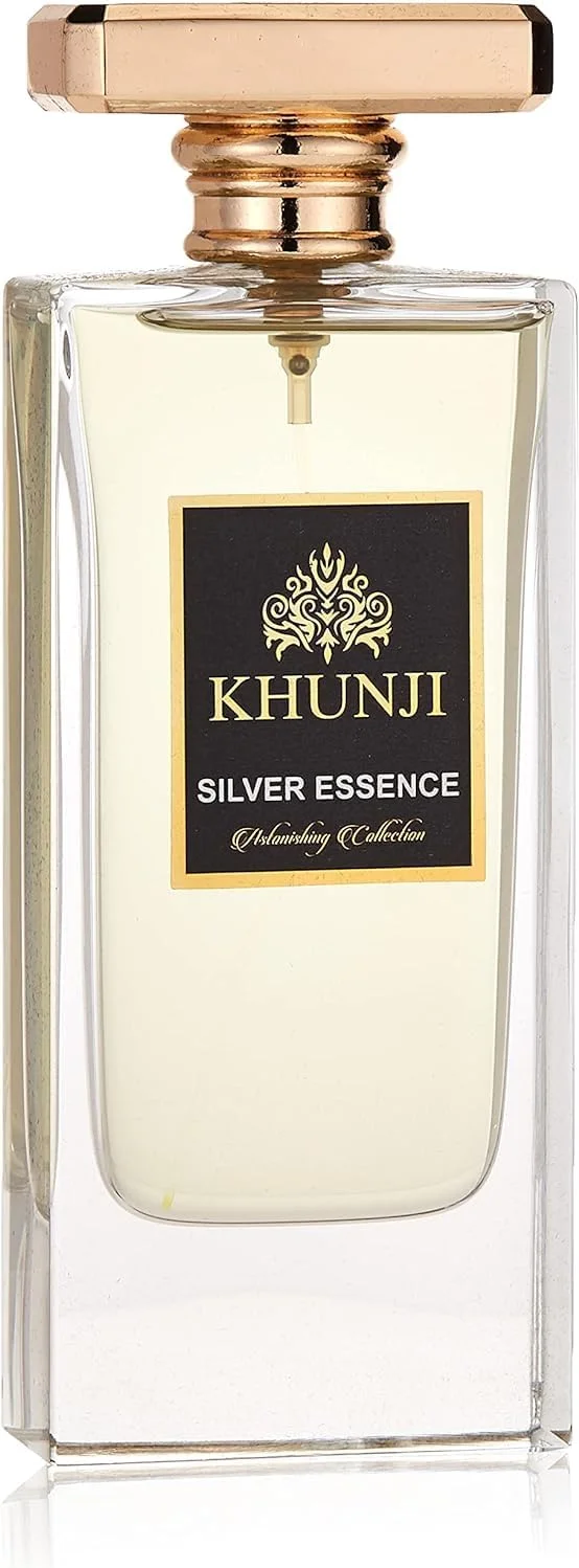 عطر унисекс - ادو پرفیوم - Khunji Silver Essence از Aris - رایحه ای تازه و ظریف برای مردان و زنان - رایحه ماندگار - عطر مناسب استفاده روزانه - 100 میلی لیتر