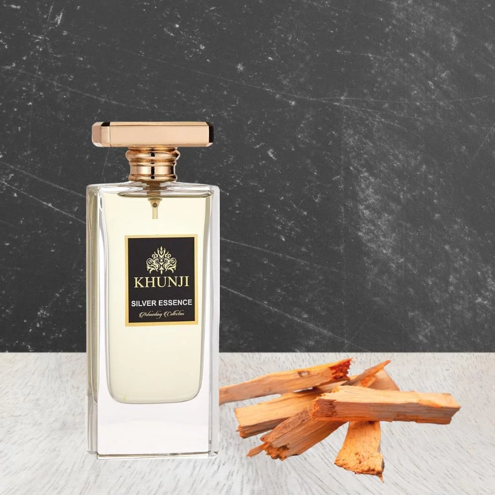 عطر унисекс - ادو پرفیوم - Khunji Silver Essence از Aris - رایحه ای تازه و ظریف برای مردان و زنان - رایحه ماندگار - عطر مناسب استفاده روزانه - 100 میلی لیتر