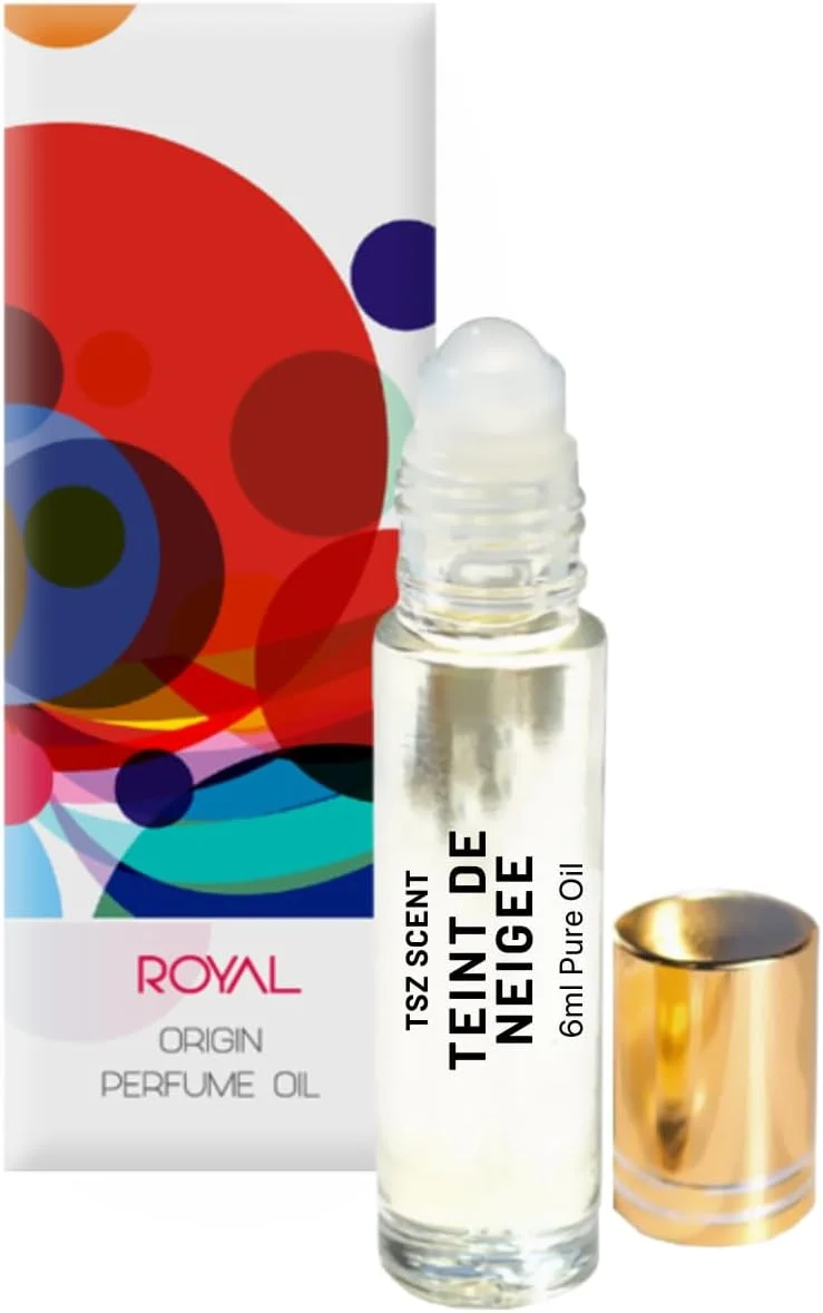 روغن عطر TSZ Scent Teint de Neigee CPO - عطر گلی و مشک‌دار ظریف رز، سایز مسافرتی 6 میلی‌لیتری