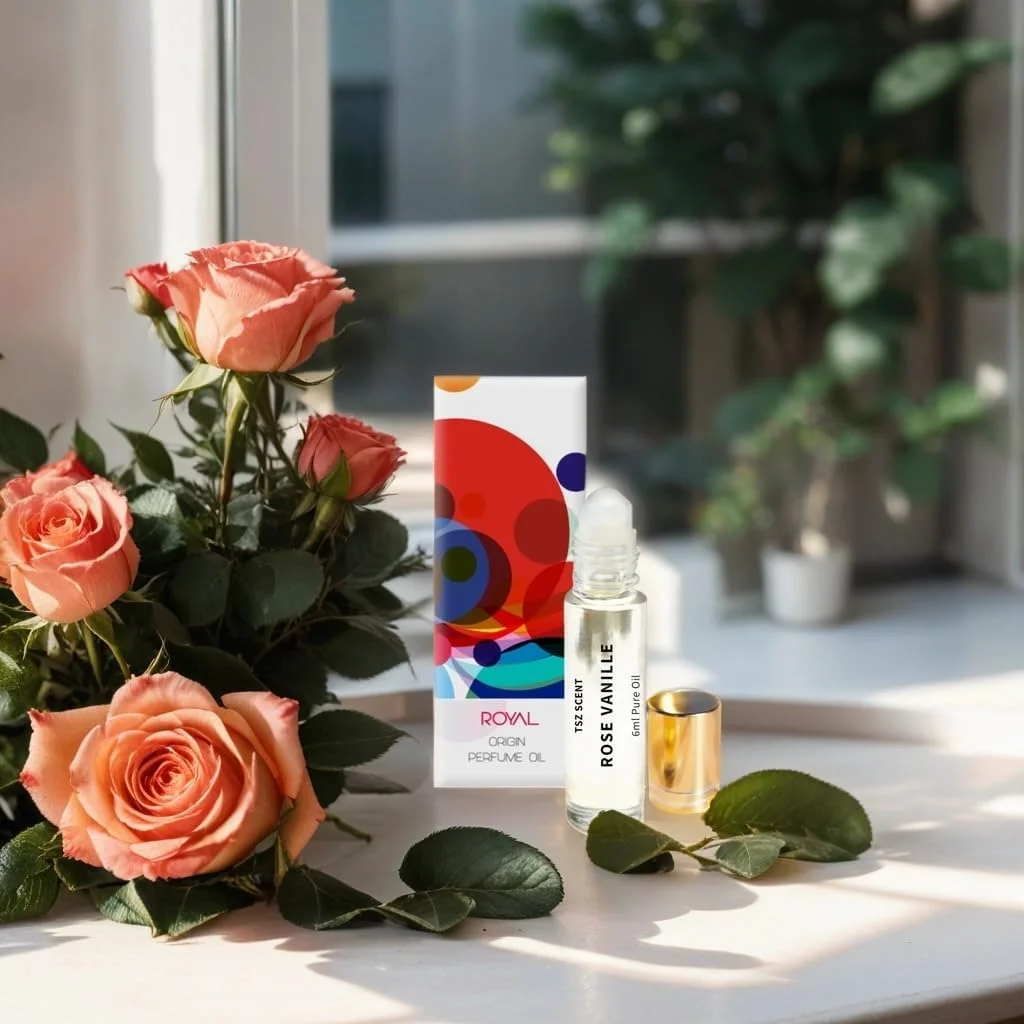 روغن عطر رولی رز و وانیل TSZ - 6 میلی لیتر، رایحه ماندگار، اسانس گل های شیرین و وانیل برای زنان و دختران روغن عطر رولی رز و وانیل TSZ - 6 میلی لیتر، رایحه ماندگار، اسانس گل های شیرین و وانیل برای زنان و دختران