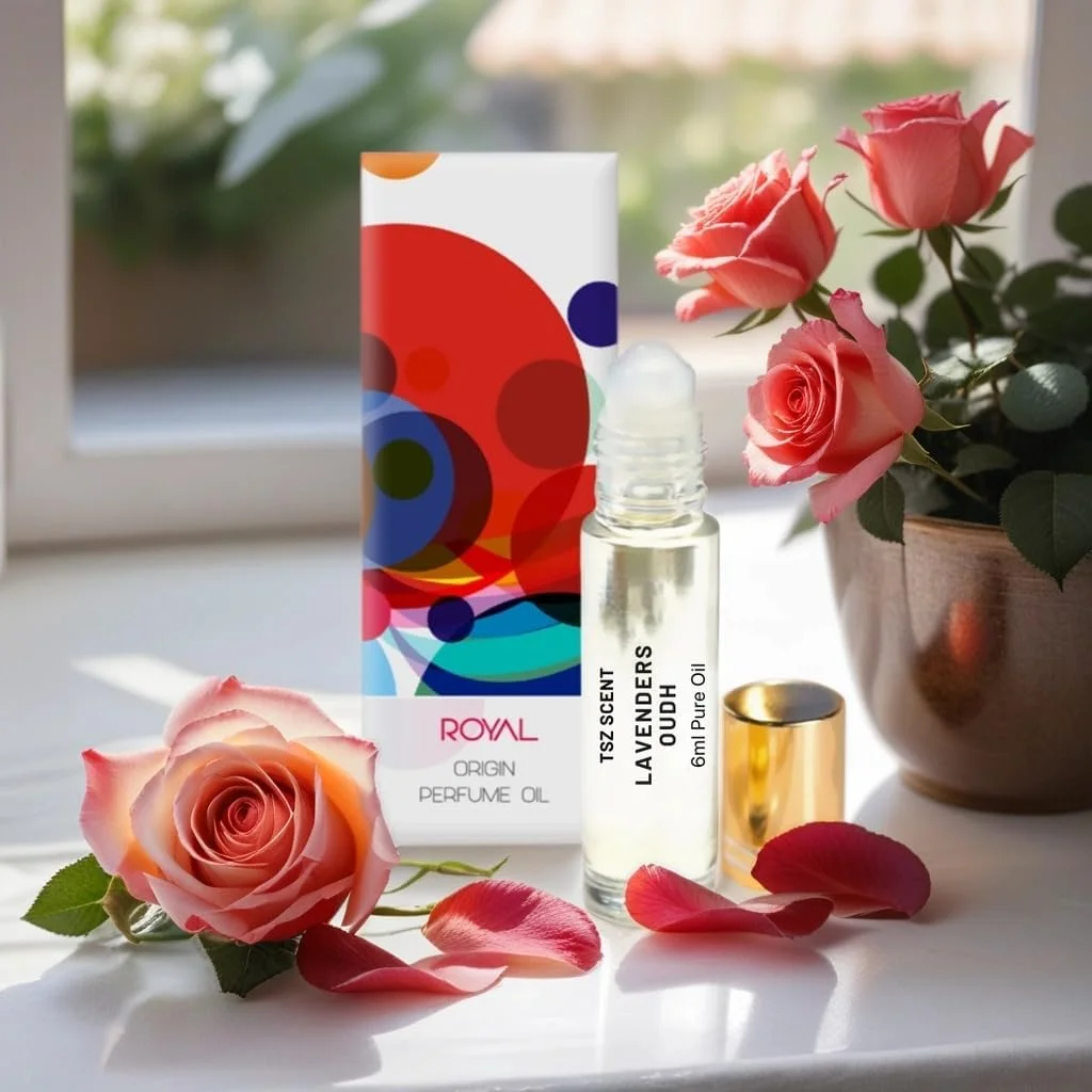 روغن عطر لوندر عود TSZ، 6 میلی لیتر - عطر رولی نفیس و унисекс - رایحه لوکس و ماندگار برای آقایان و بانوان روغن عطر لوندر عود TSZ، 6 میلی لیتر - عطر رولی نفیس و унисекс - رایحه لوکس و ماندگار برای آقایان و بانوان