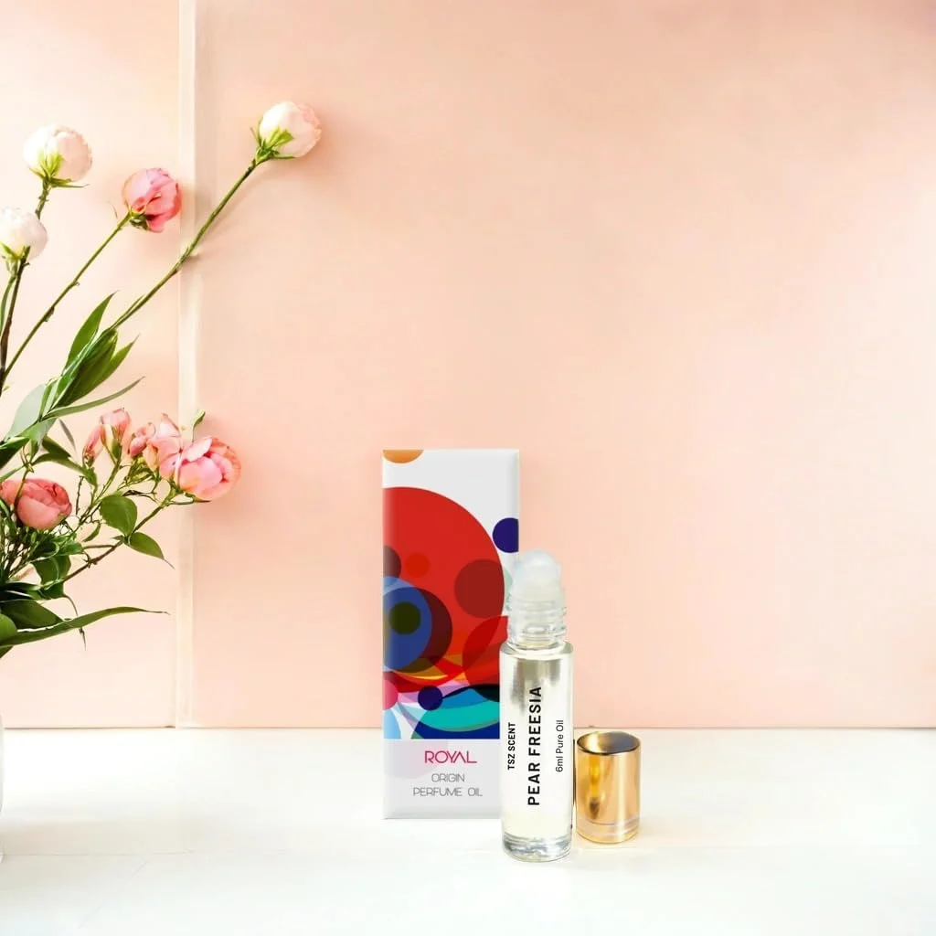 روغن عطر رولی زنانه گلابی و فریزیا TSZ Scent - 6 میلی لیتر | ماندگاری طولانی و رایحه ای تازه | ایده آل برای استفاده روزانه
