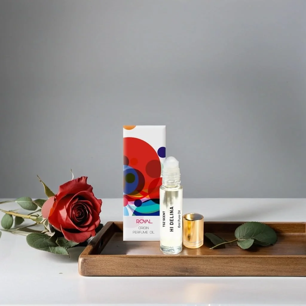 روغن عطر رولی زنانه TSZ Scent Hi Delina - حجم 6 میلی لیتر، سایز مسافرتی، بدون الکل، رایحه گلی و میوه ای ماندگار روغن عطر رولی زنانه TSZ Scent Hi Delina - حجم 6 میلی لیتر، سایز مسافرتی، بدون الکل، رایحه گلی و میوه ای ماندگار
