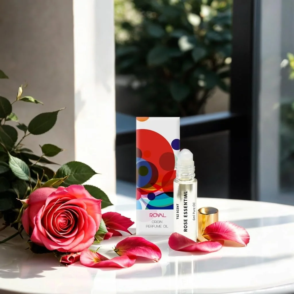 روغن عطر رولی اسانس رز زنانه TSZ Scent - روغن عطر لوکس غلیظ 6 میلی لیتری - رایحه مشک و گل روغن عطر رولی اسانس رز زنانه TSZ Scent - روغن عطر لوکس غلیظ 6 میلی لیتری - رایحه مشک و گل