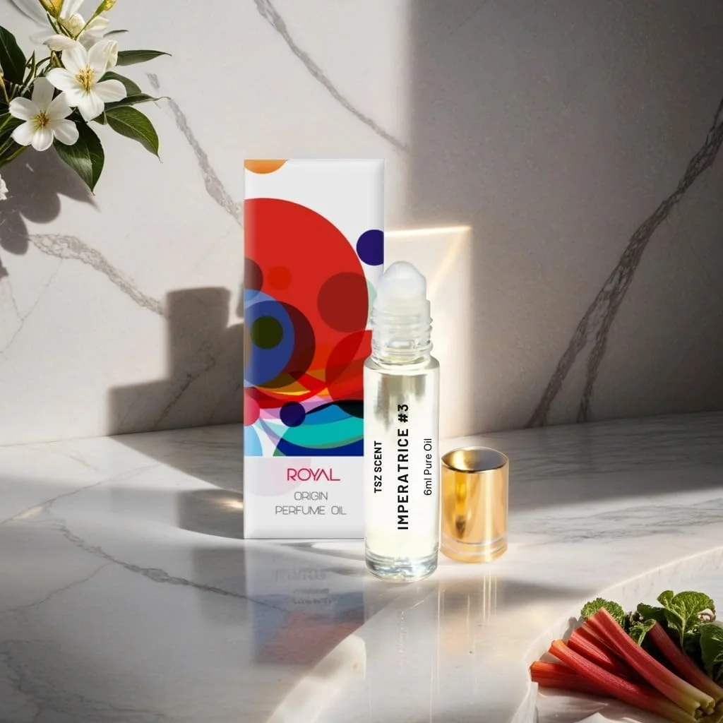 روغن عطر زنانه TSZ SCENT Empress N3 Imperatricee - کیوی میوه ای و گل یاس، 6 میلی لیتر رولی | رایحه ای ظریف و ماندگار برای روز و شب روغن عطر زنانه TSZ SCENT Empress N3 Imperatricee - کیوی میوه ای و گل یاس، 6 میلی لیتر رولی | رایحه ای ظریف و ماندگار برای روز و شب