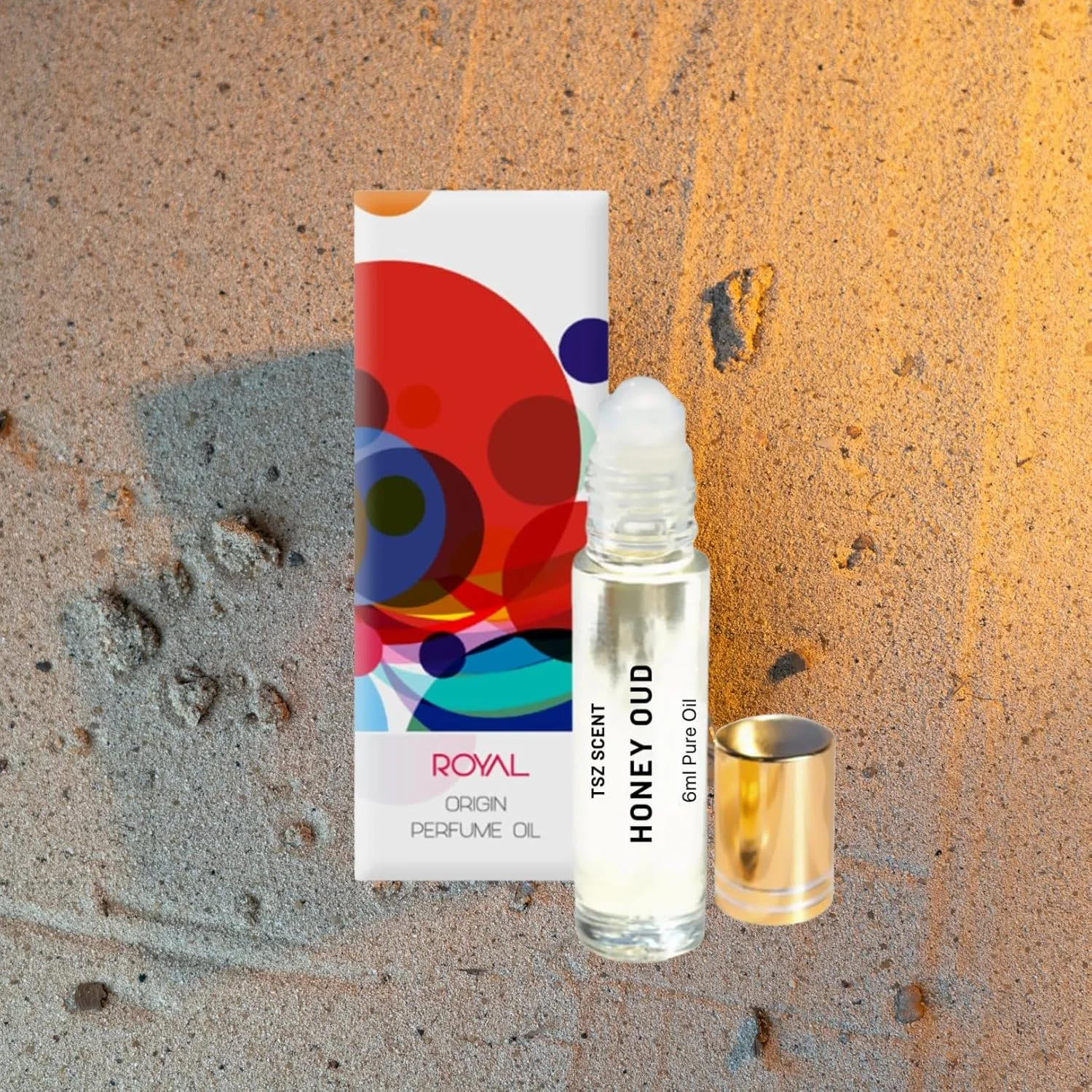 روغن عطر عود عسلی مردانه و زنانه TSZ Scent، حجم 6 میلی لیتر، رولی مسافرتی، ماندگاری طولانی و رایحه ای جذاب برای همه