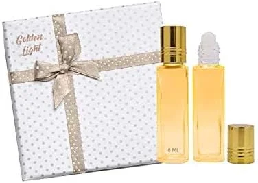 روغن عطر مردانه و زنانه TSZ Scent Golden Light Golden Dust 6ML 2 عددی، عطر یونیسکس برای هدیه، سایز مسافرتی، روغن غلیظ CPO روغن عطر مردانه و زنانه TSZ Scent Golden Light Golden Dust 6ML 2 عددی، عطر یونیسکس برای هدیه، سایز مسافرتی، روغن غلیظ CPO