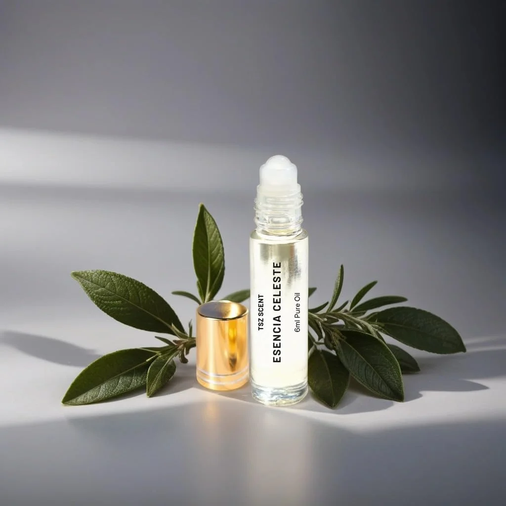 عطر زنانه و مردانه تی اس زد سنت اسنسیا سلسته 6 میل روغن خالص غلیظ - رایحه ای با طراوت مرکبات و گل های سفید، ماندگاری طولانی، رولی و یونیسکس