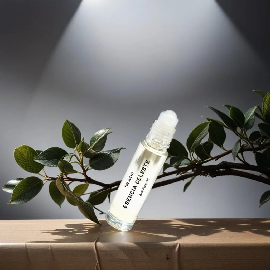 عطر زنانه و مردانه تی اس زد سنت اسنسیا سلسته 6 میل روغن خالص غلیظ - رایحه ای با طراوت مرکبات و گل های سفید، ماندگاری طولانی، رولی و یونیسکس