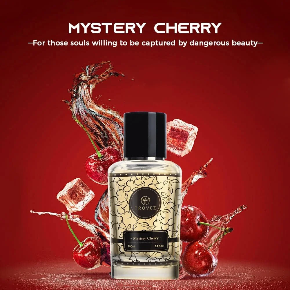 ادکلن زنانه ترووز مدل Mystery Cherry Rich Eau De Parfum حجم 100 میلی لیتر - رایحه ماندگار ادکلن زنانه ترووز مدل Mystery Cherry Rich Eau De Parfum حجم 100 میلی لیتر - رایحه ماندگار