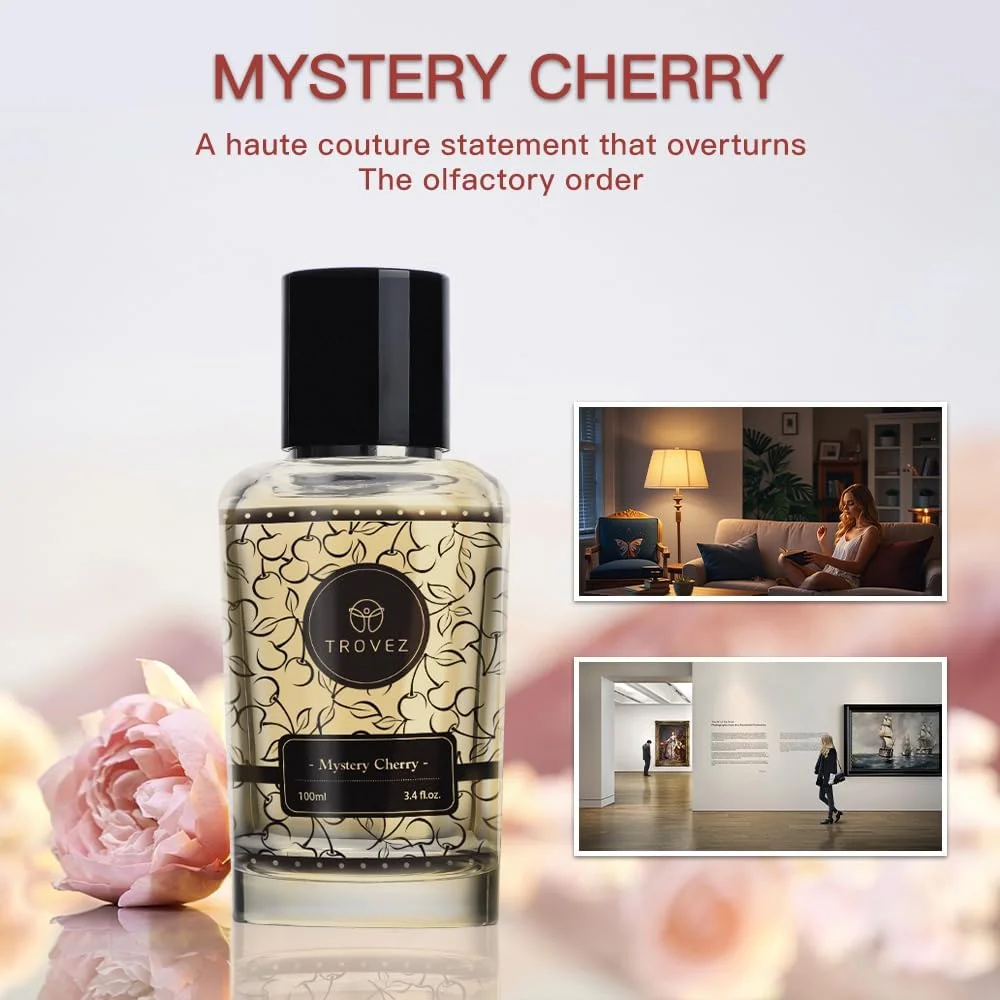 ادکلن زنانه ترووز مدل Mystery Cherry Rich Eau De Parfum حجم 100 میلی لیتر - رایحه ماندگار ادکلن زنانه ترووز مدل Mystery Cherry Rich Eau De Parfum حجم 100 میلی لیتر - رایحه ماندگار