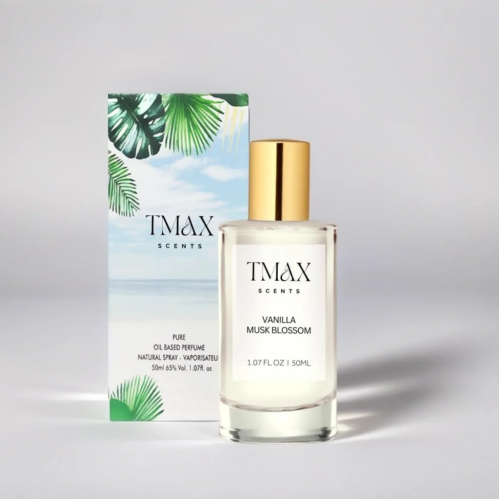 عطر تی مکس سنتز وانیل ماسک بلاسوم - عطر 50 میلی لیتری یونیسکس با رایحه های گلی و کهربایی خامه ای - رایحه ای ماندگار و جذاب