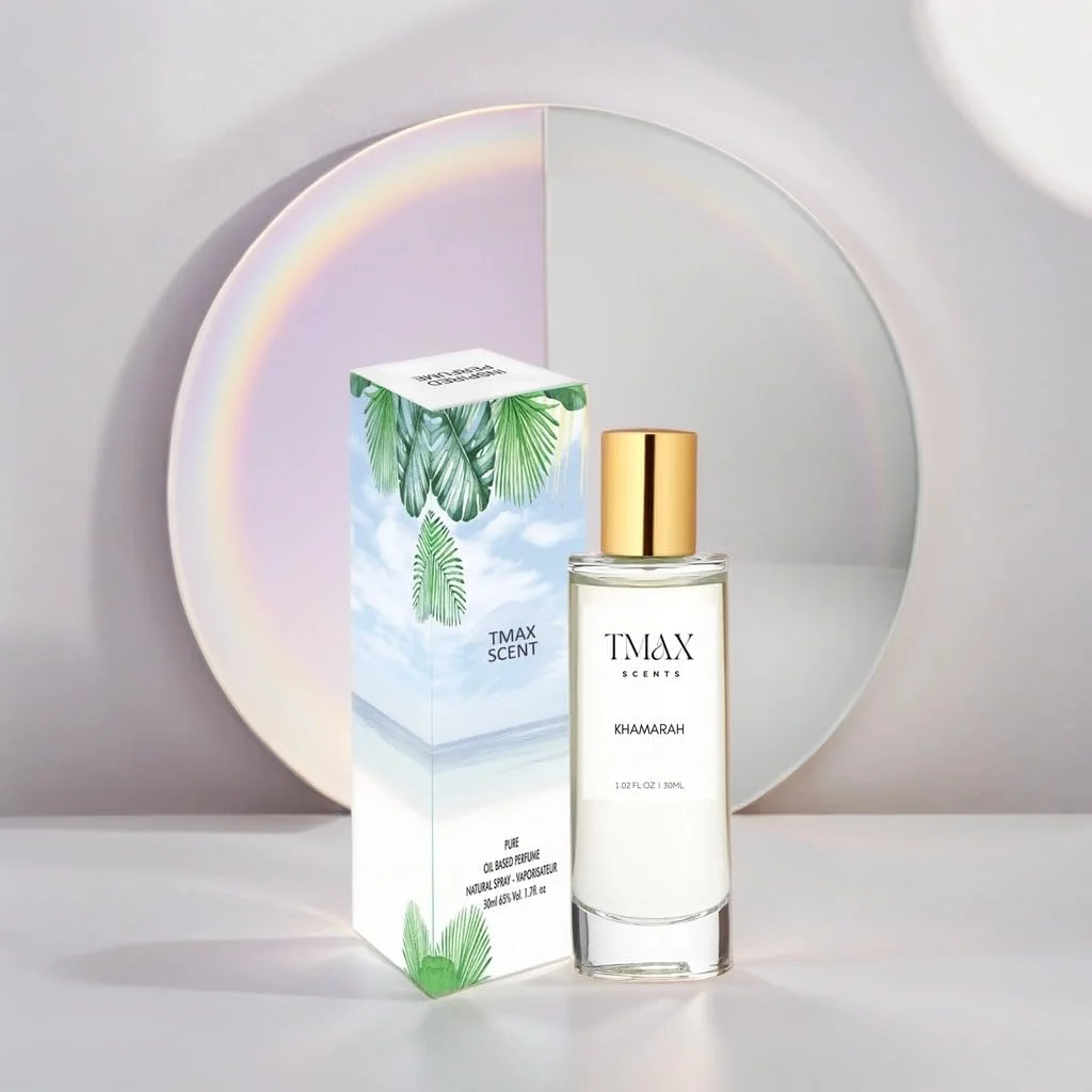 ادکلن TMAX SCENTS Khamarah زنانه و مردانه، ادو پرفیوم 30 میلی لیتر، رایحه وانیلی ماندگار، مشابه عطر لوکس ادکلن TMAX SCENTS Khamarah زنانه و مردانه، ادو پرفیوم 30 میلی لیتر، رایحه وانیلی ماندگار، مشابه عطر لوکس