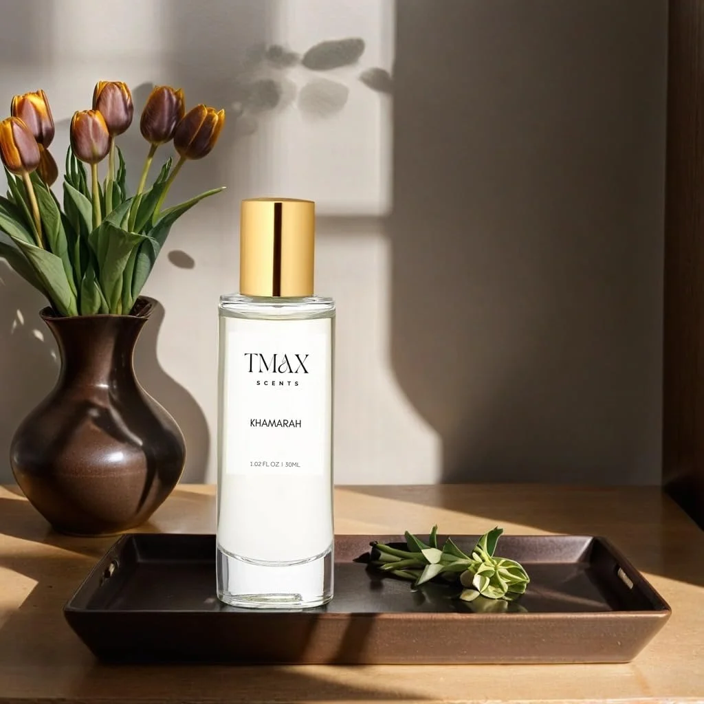 ادکلن TMAX SCENTS Khamarah زنانه و مردانه، ادو پرفیوم 30 میلی لیتر، رایحه وانیلی ماندگار، مشابه عطر لوکس ادکلن TMAX SCENTS Khamarah زنانه و مردانه، ادو پرفیوم 30 میلی لیتر، رایحه وانیلی ماندگار، مشابه عطر لوکس