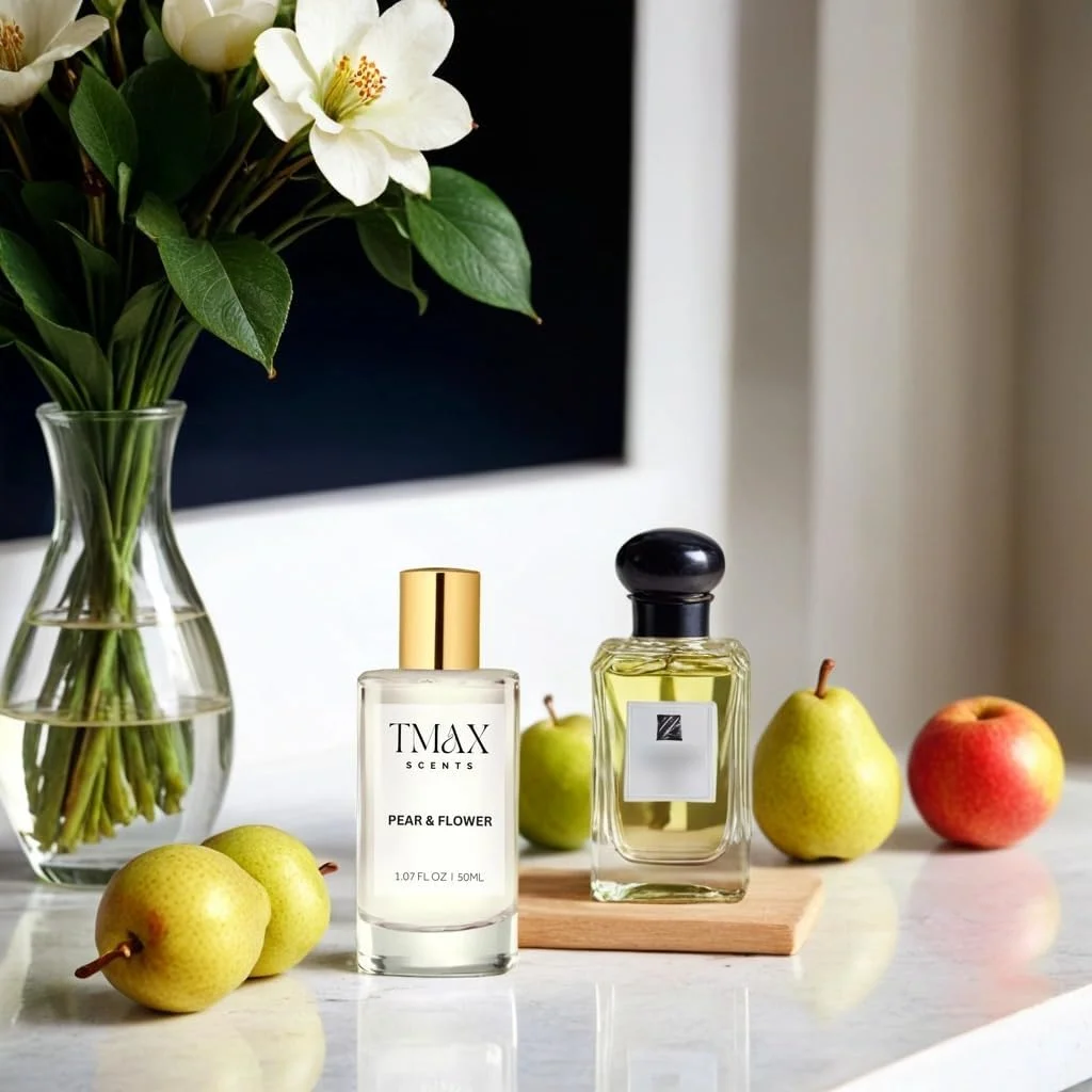 عطر زنانه تی مکس مدل Pear & Flower، حجم 50 میلی لیتر، رایحه شیرین و ماندگار با گلابی و گل فریزیا | هدیه ای عالی برای خانم ها - الهام گرفته از جو مالون عطر زنانه تی مکس مدل Pear & Flower، حجم 50 میلی لیتر، رایحه شیرین و ماندگار با گلابی و گل فریزیا | هدیه ای عالی برای خانم ها - الهام گرفته از جو مالون