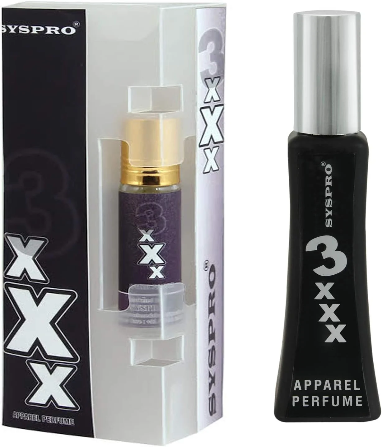 عطر SYSPRO XXX (۵۰ میلی لیتر) به همراه عطر متمرکز (۸ میلی لیتر) برای مردان و زنان، عطر طبیعی و ماندگار برای روز ولنتاین، هدیه تولد و فرد خاص