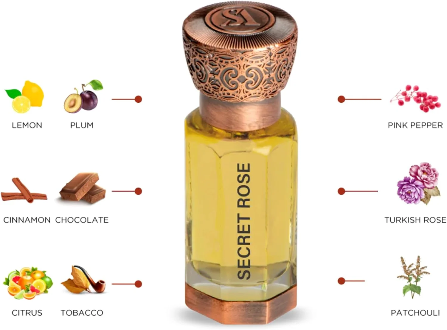 عطر روغنی унисекс Swiss Arabian Secret Rose حجم 12 میلی لیتر عطر روغنی унисекс Swiss Arabian Secret Rose حجم 12 میلی لیتر