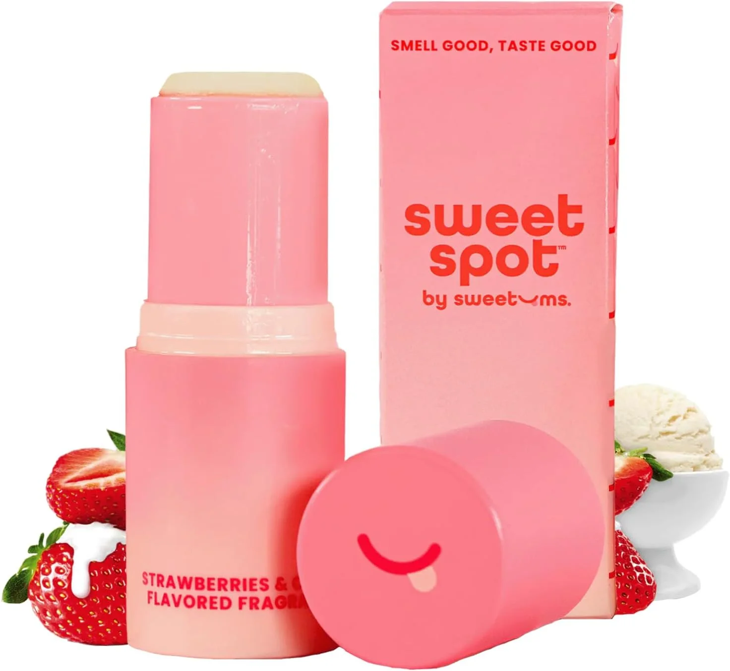 عطر جامد استیکی با طعم Sweetums Sweetspot، عطرهای مسافرتی قابل حمل برای زنان، رایحه های ماندگار، فرمول غیر چسبنده، مواد طبیعی، استیک عطر (M