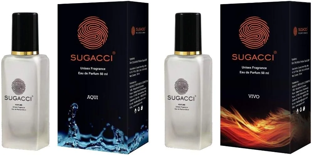 اس سوگاچی Vivo Aqui - عطر مردانه و زنانه - ادو پرفیوم - 10 برابر بیشتر از دئودورانت - 50 میلی لیتر x 2 - بسته ترکیبی